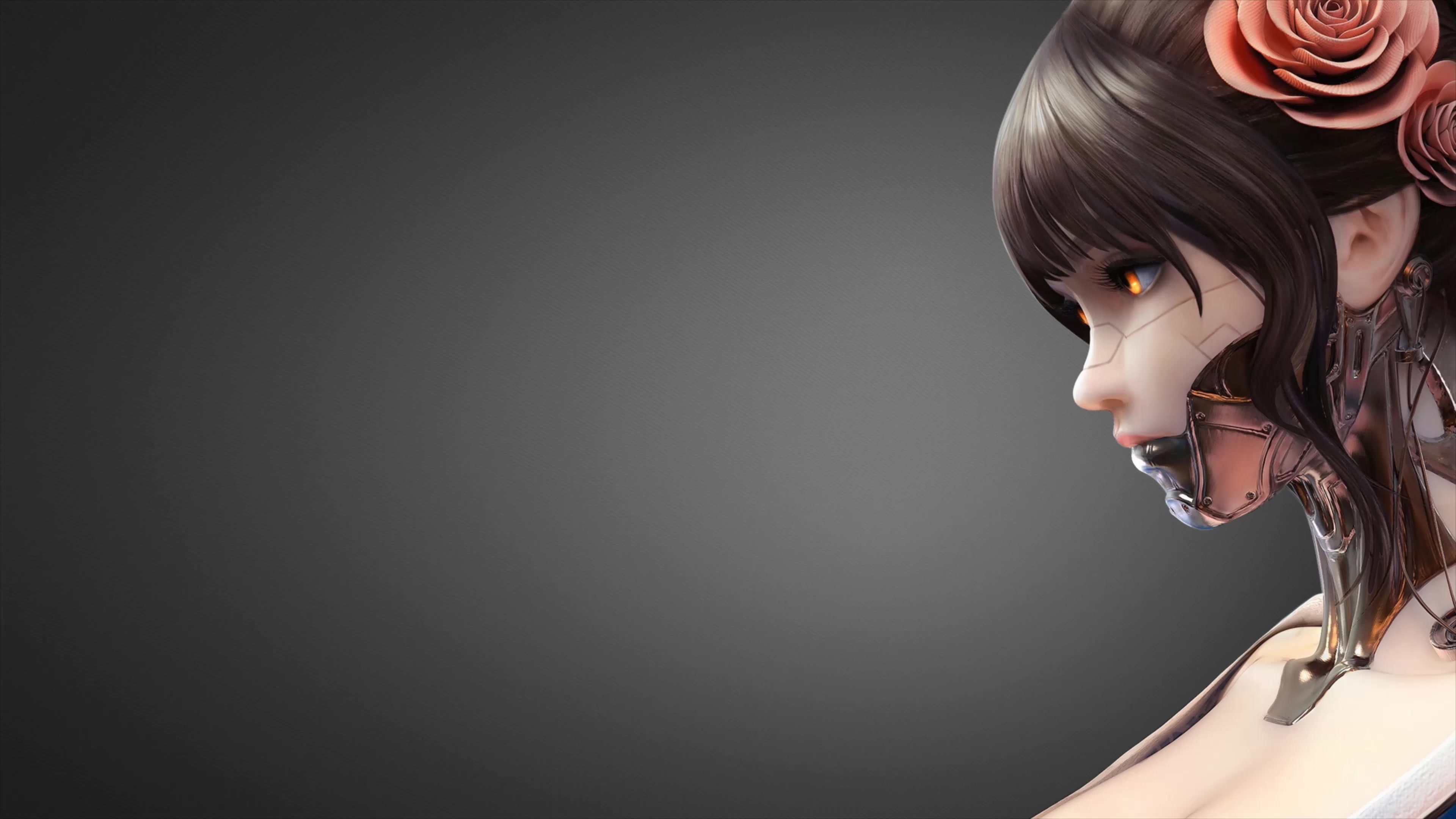 4K Cyborg Girl Live Wallpaper
