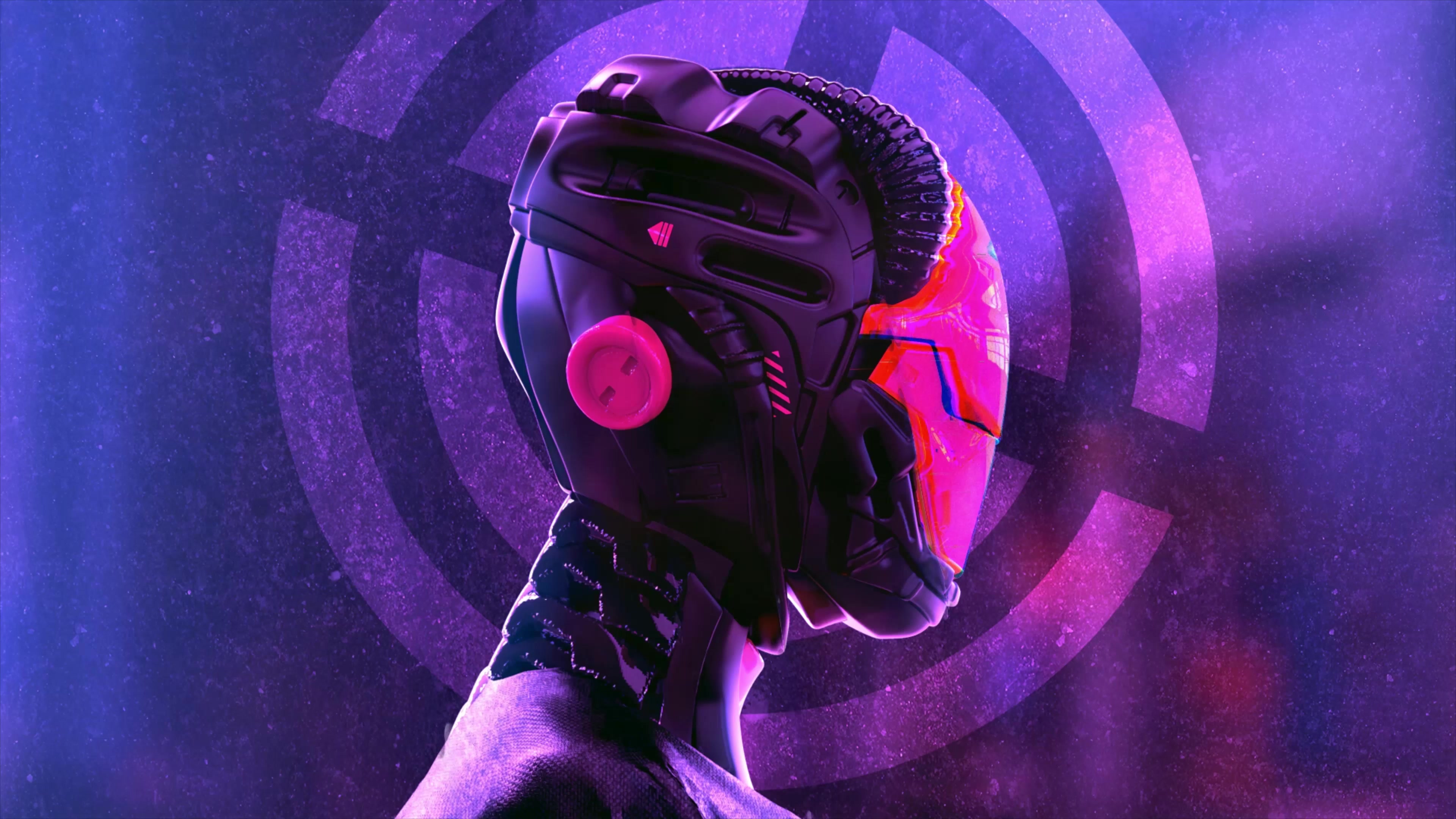 4K Cyberpunk Armor Live Wallpaper