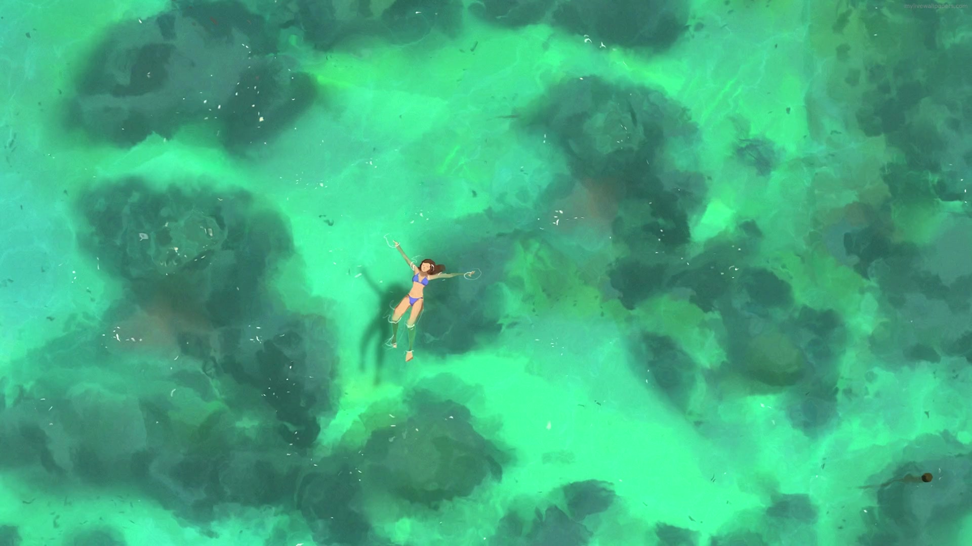 I Need A Vacation, Blue sea Live Wallpaper