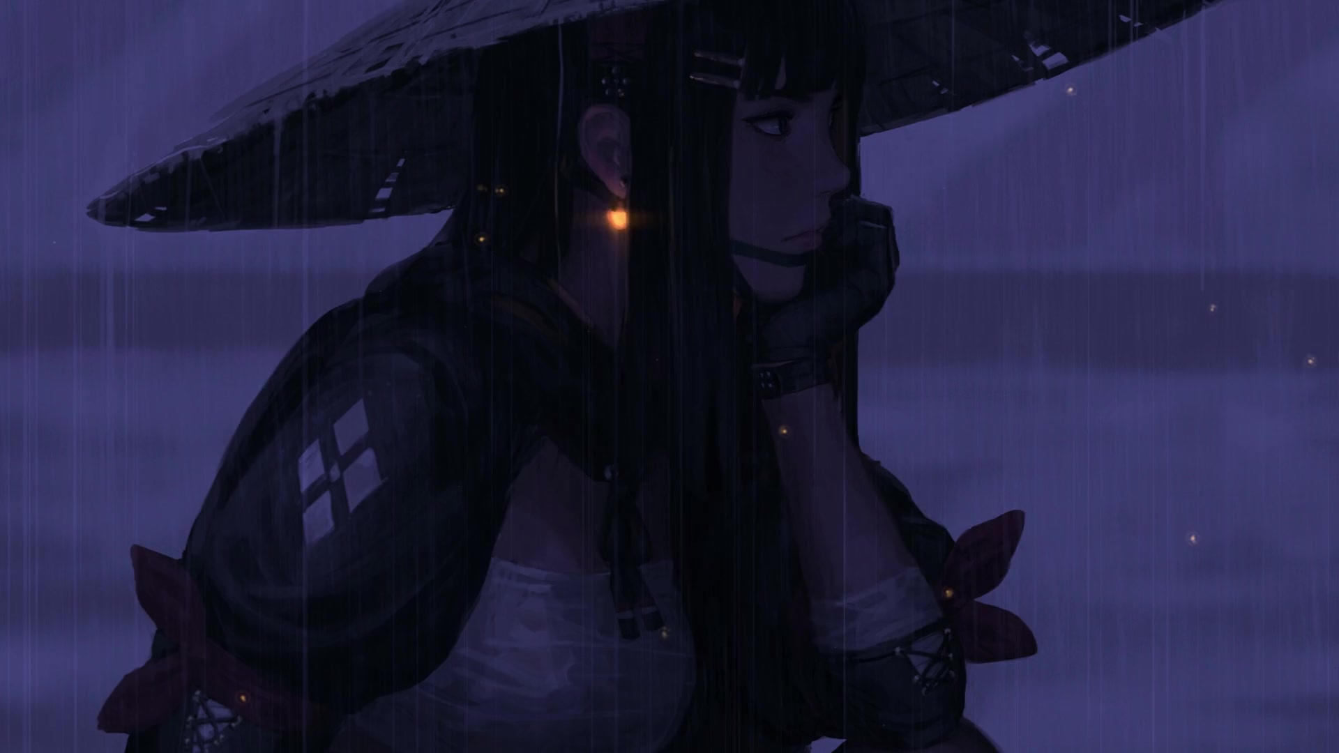 Day Night Samurai Girl Live Wallpaper