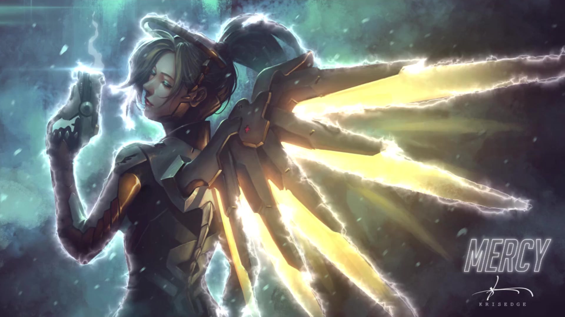 Mercy Wings Overwatch Live Wallpaper