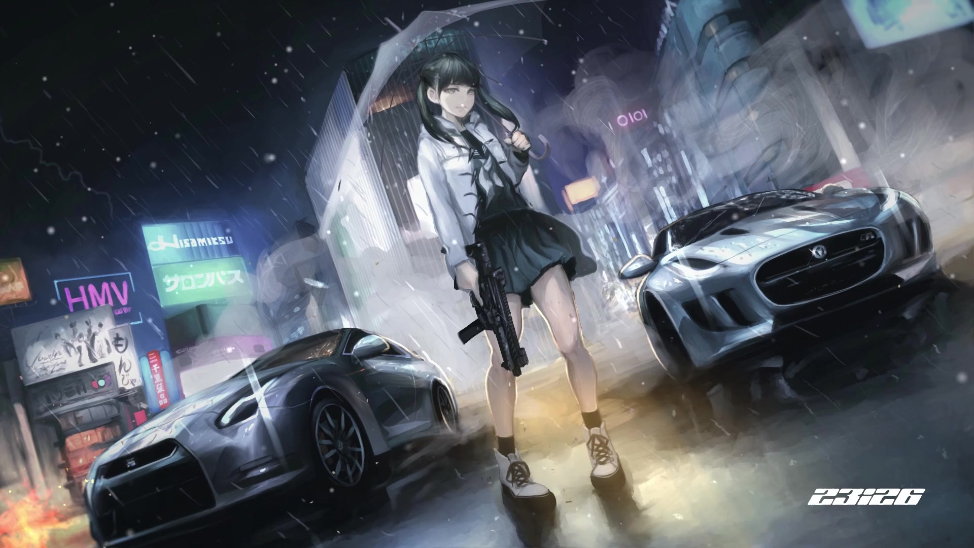 Schoolgirl Assassin Live Wallpaper