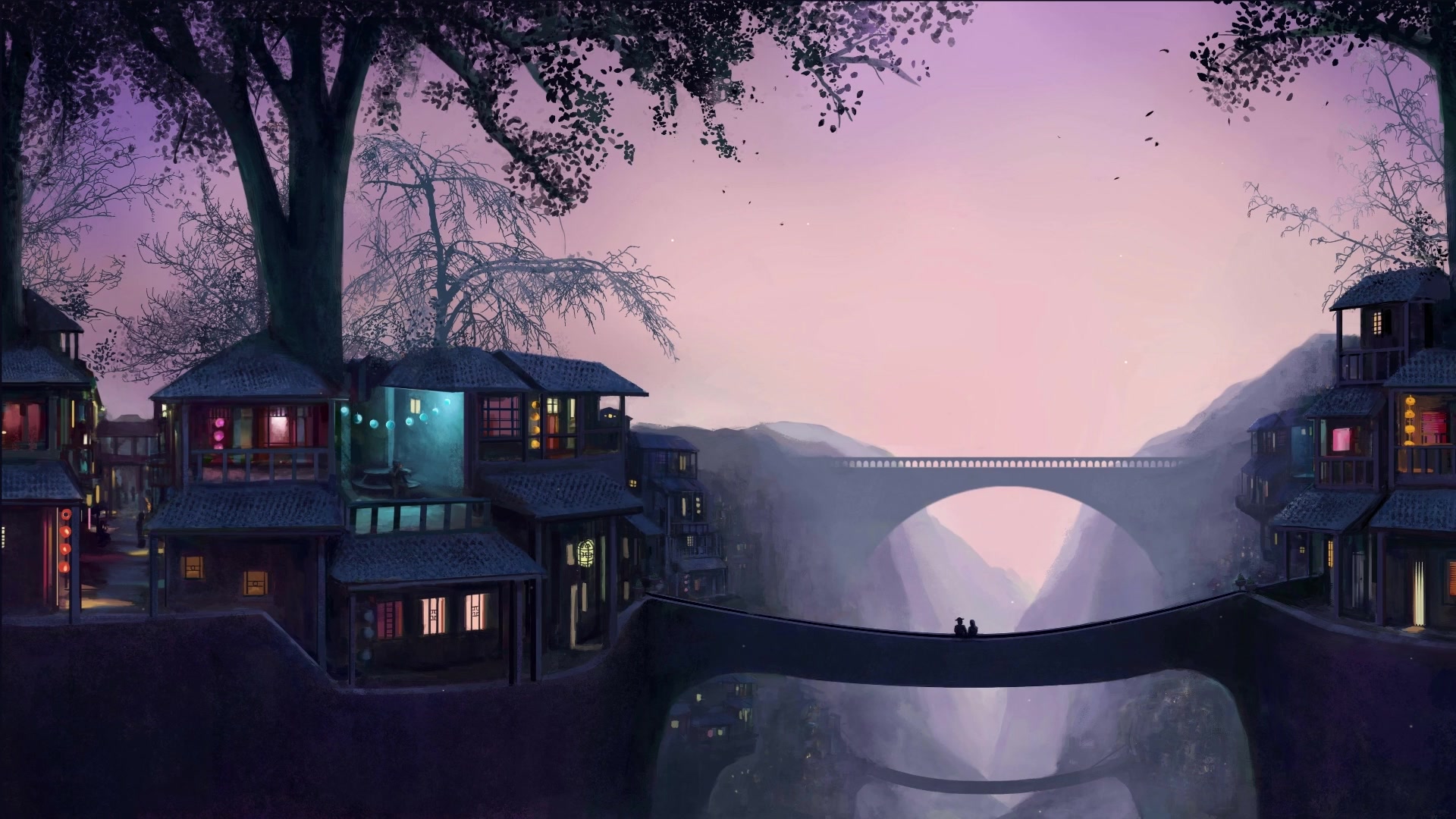 Bridge Couple Live Wallpaper
