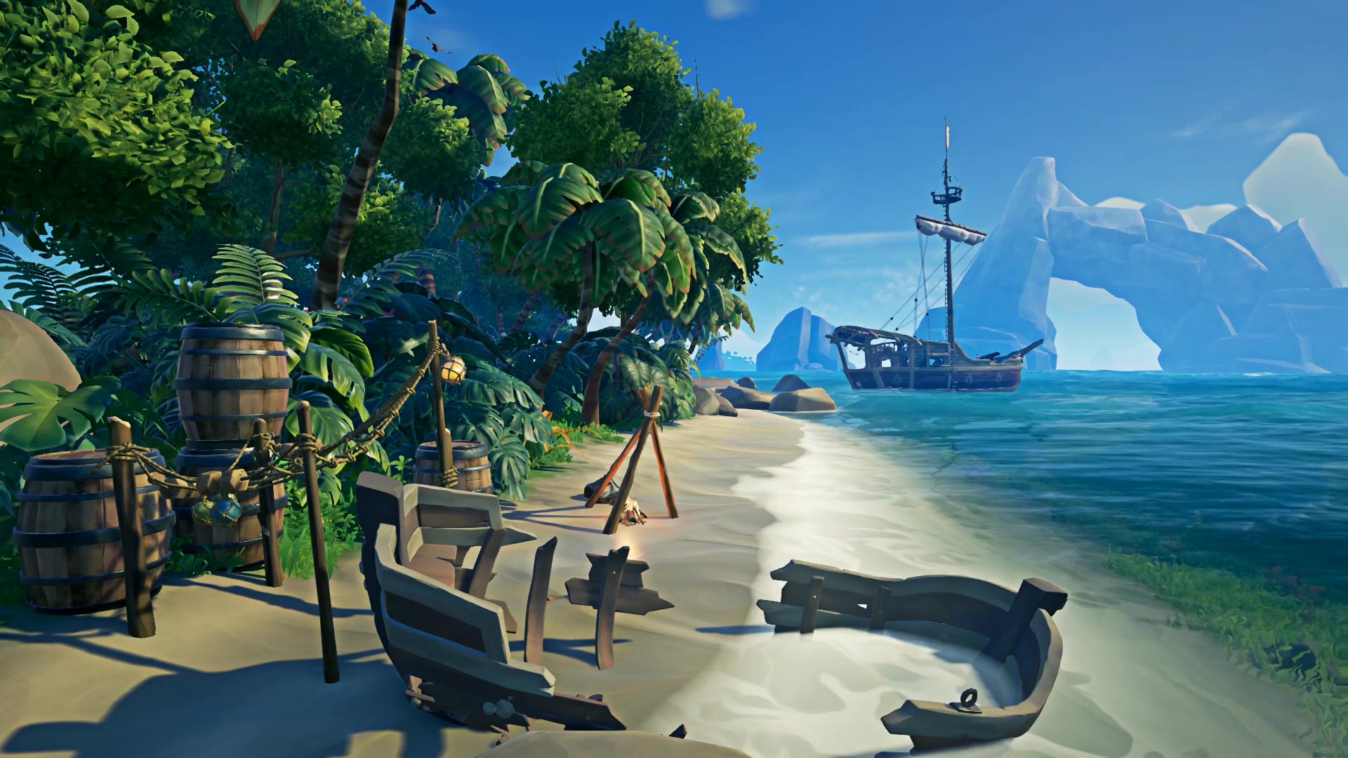Beach Sea of Thieves Live Wallpaper