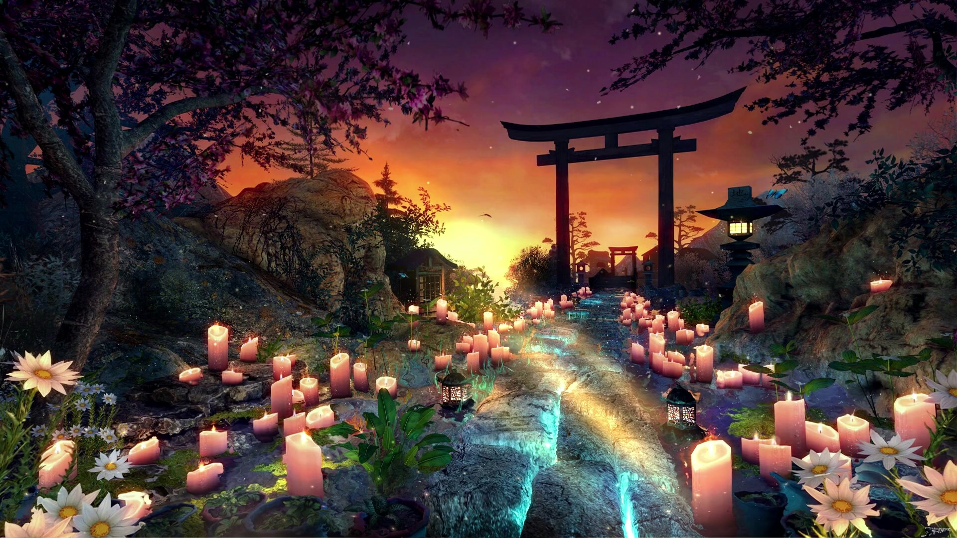 Evening Torii Live Wallpaper