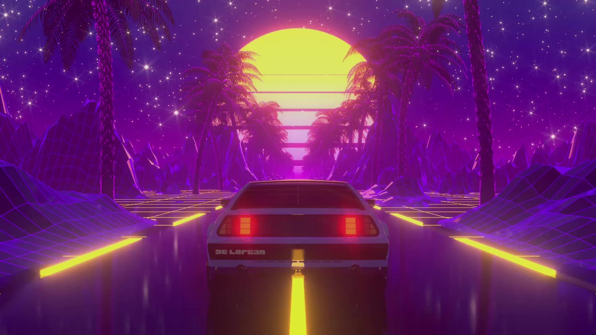 Delorean Car Live Wallpaper | 2560x1440