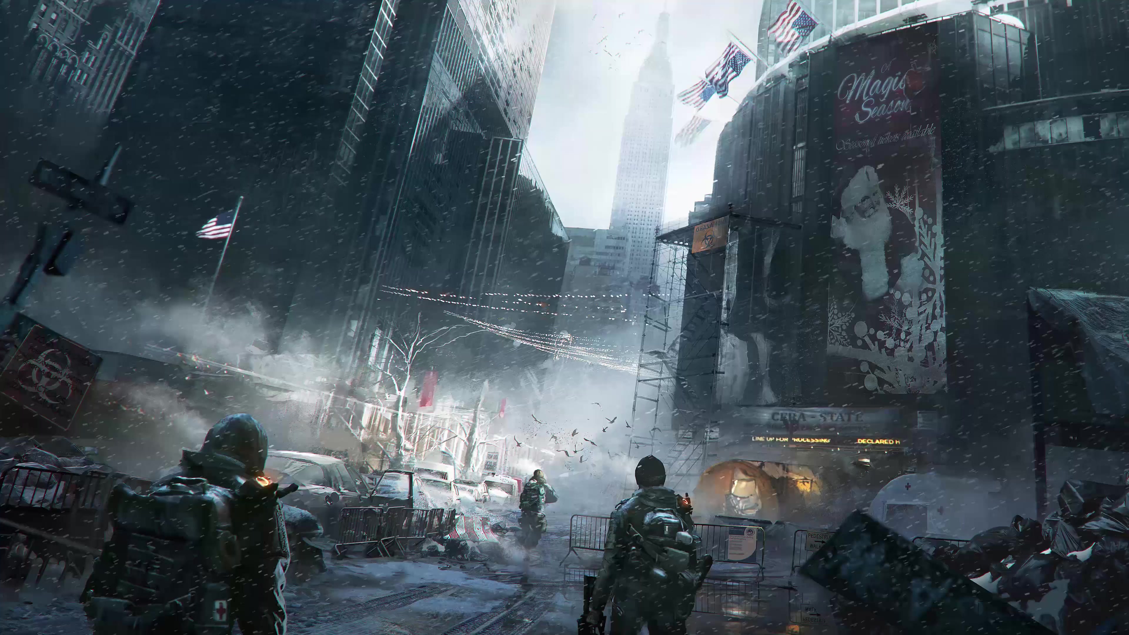 NYC TomClancys The Division Live Wallpaper
