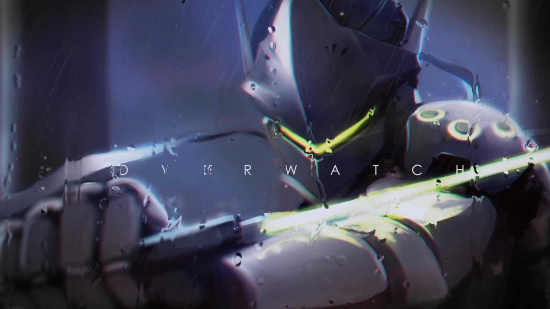 Genji Rain OW Live Wallpaper