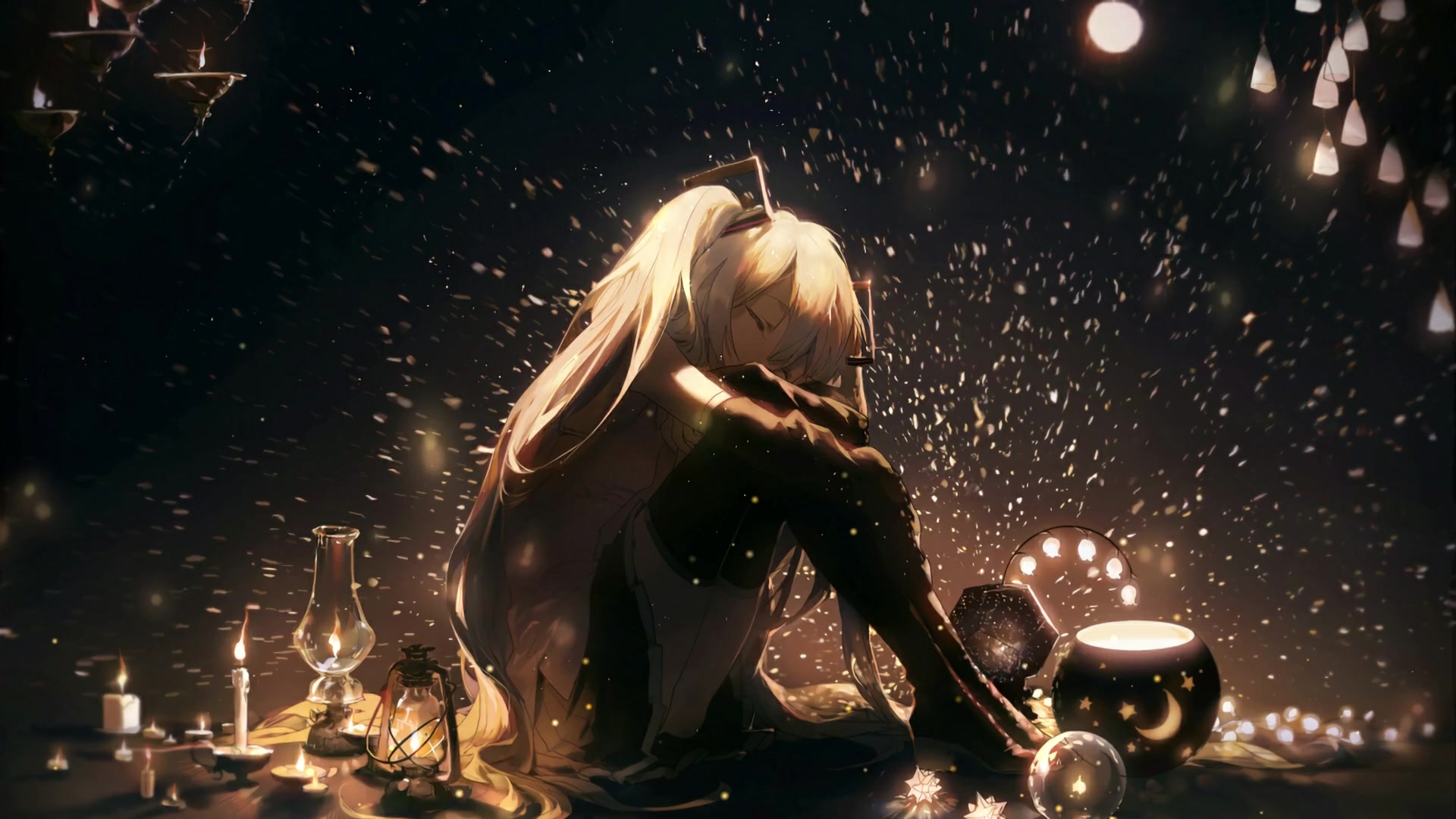 Candles Hatsune Miku Live Wallpaper