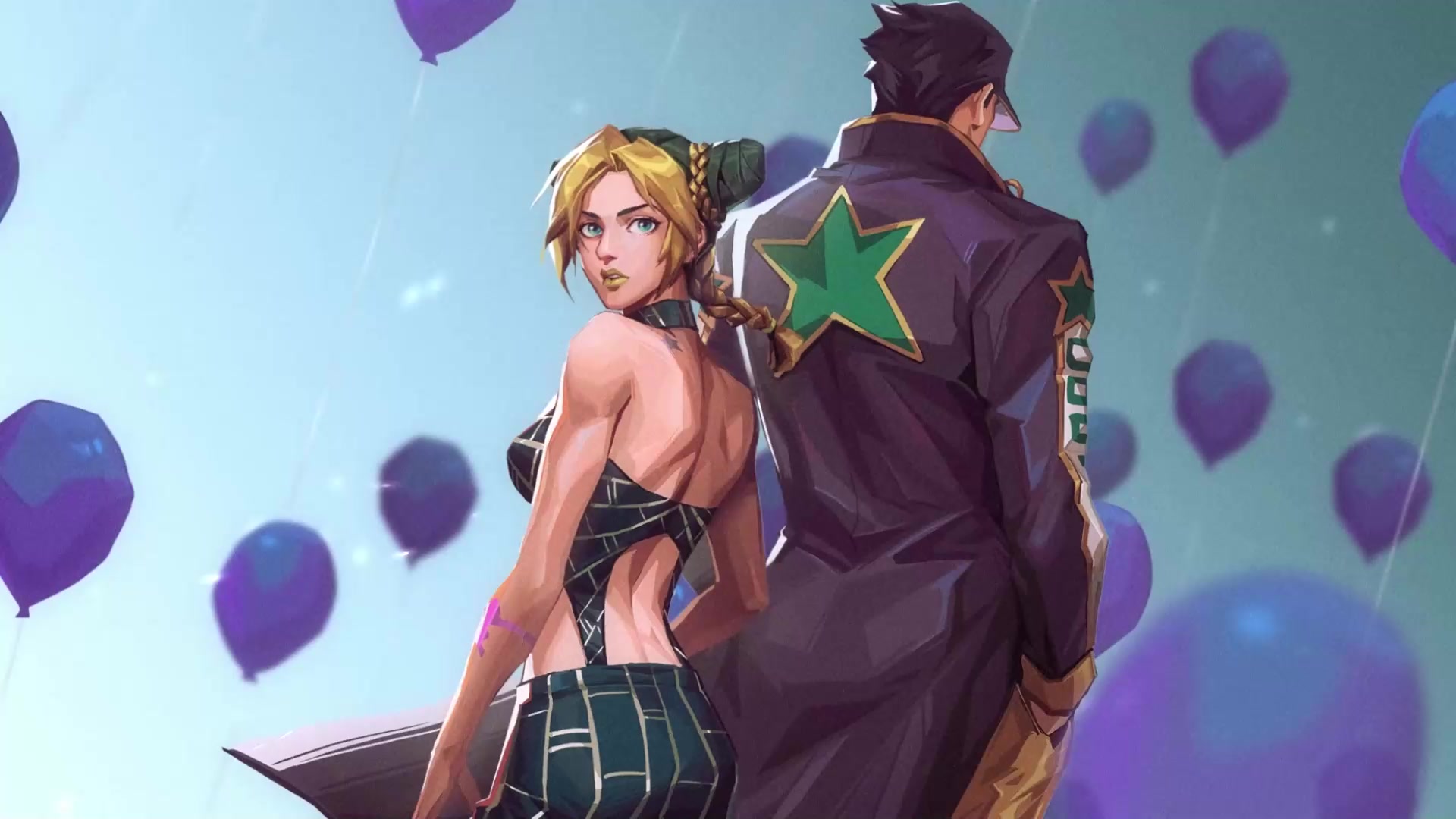 Anime, Jojo, Jotaro Kujo, Jolyne Cujoh, Stone Ocean (Jojos Bizarre Adventure), Stardust Crusaders Live Wallpaper