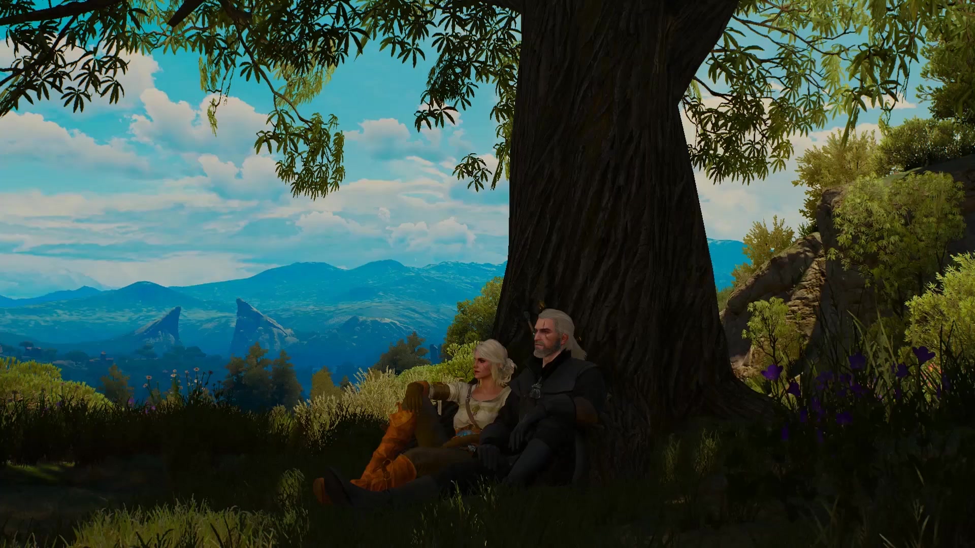 Geralt and Ciri Witcher 3 Live Wallpaper