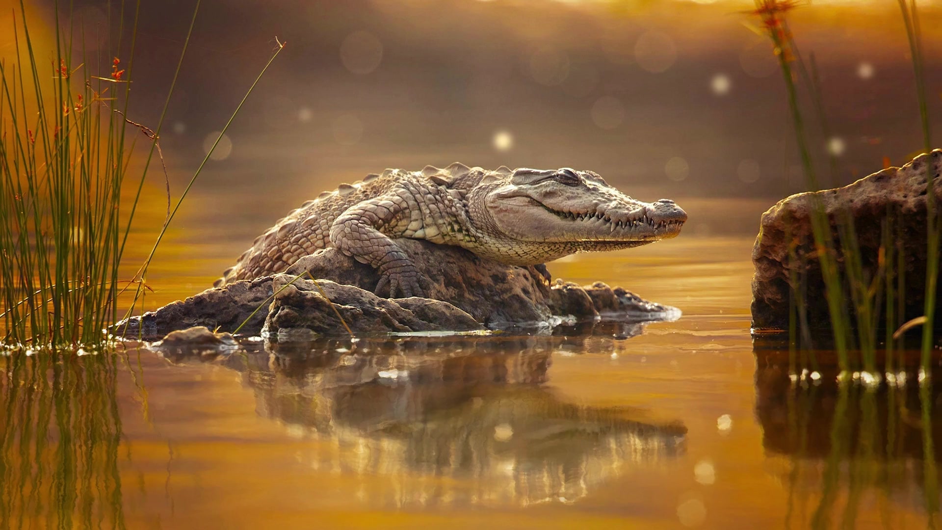 Crocodile Swamp Live Wallpaper