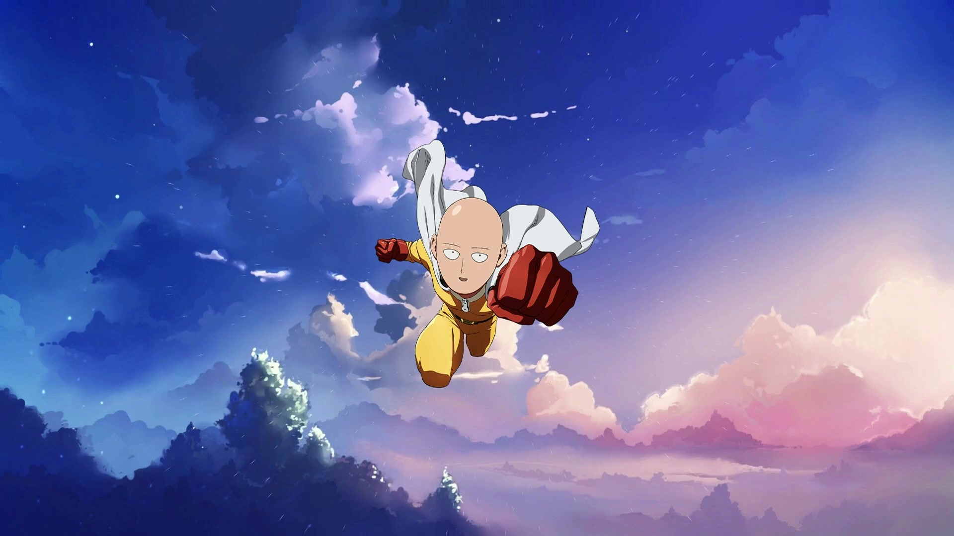 One Punch Man Fly Live Wallpaper