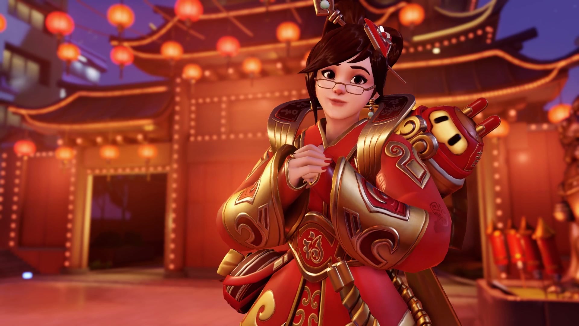 Mei Chinese New Year Overwatch Live Wallpaper