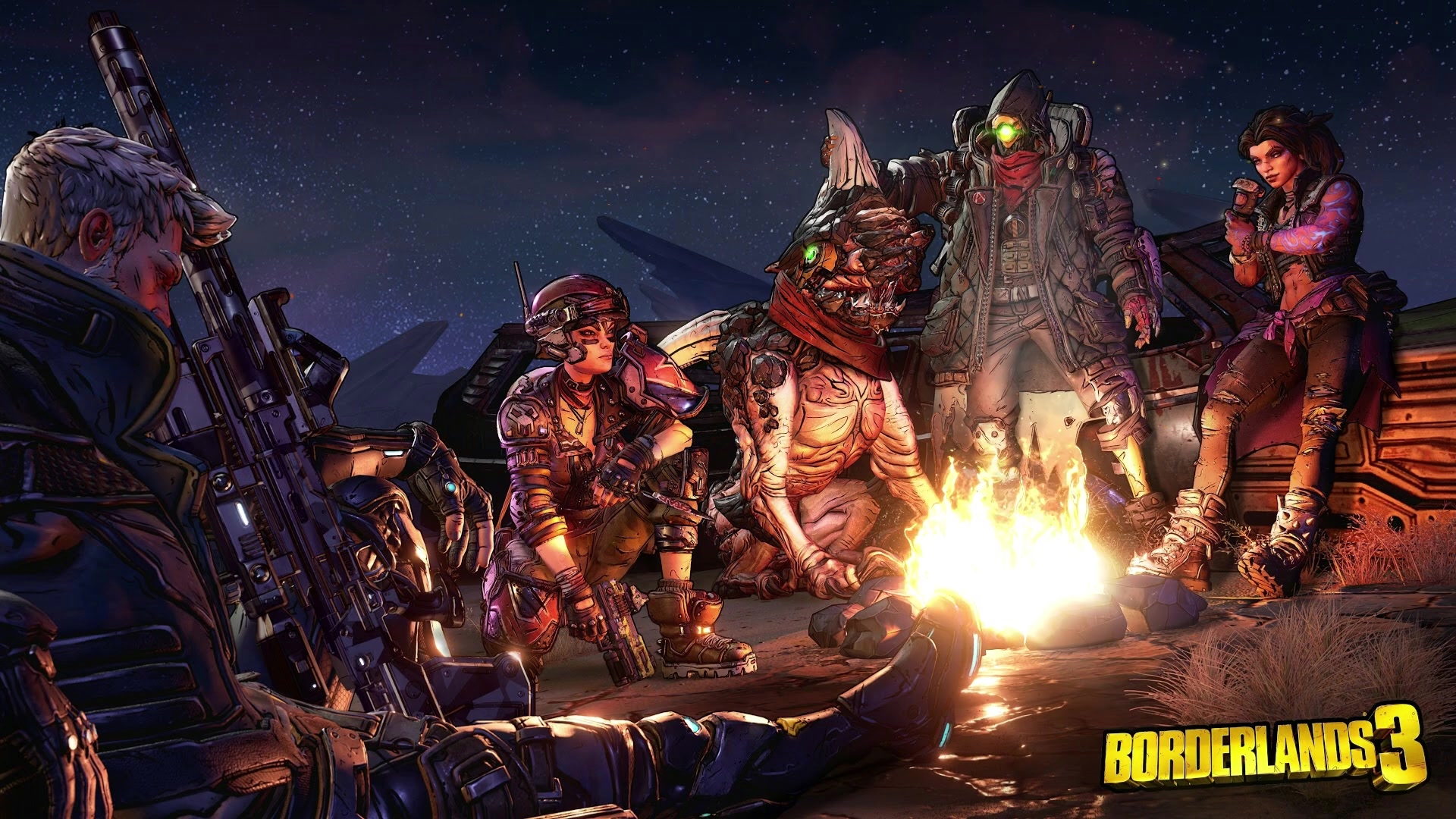 Campfire Borderlands 3 Live Wallpaper
