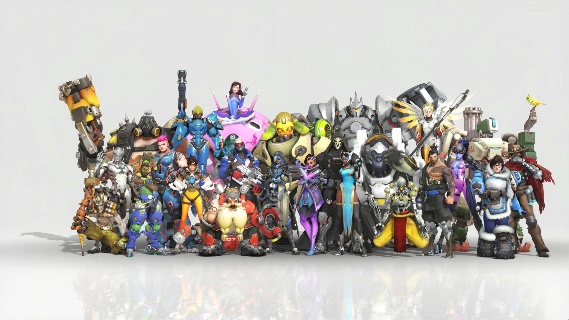 All Overwatch Heroes Entire Team Live Wallpaper