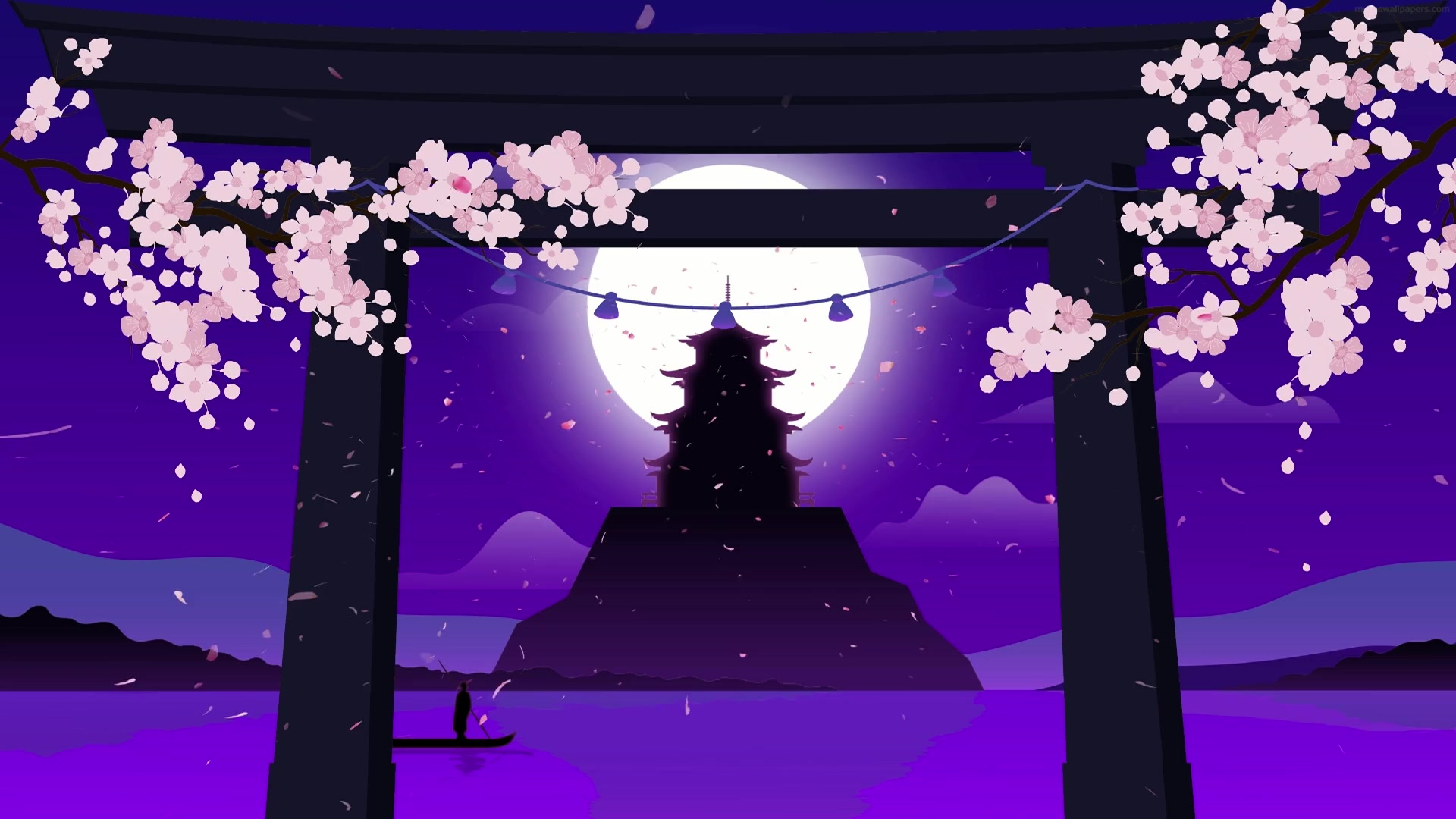 Pagoda Sakura Live Wallpaper