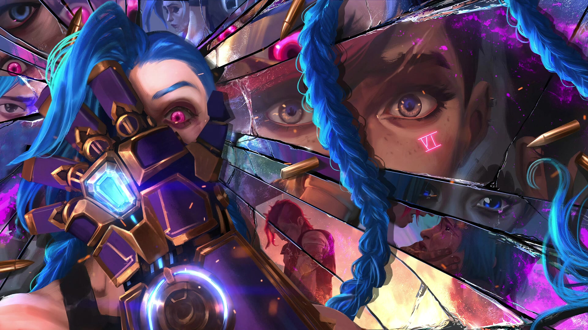Jinx vs Vi Live Wallpaper