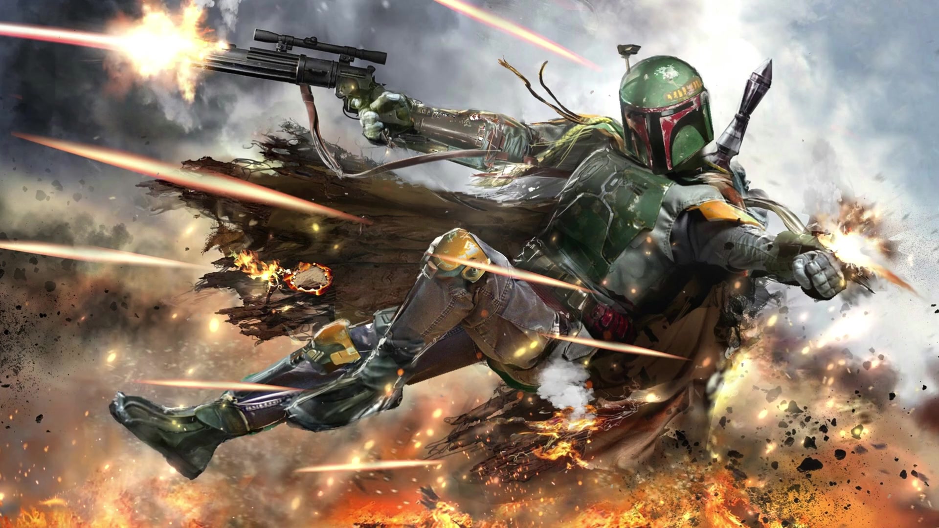 Boba Fett Samurai Live Wallpaper | 1920x1080 - Rare Gallery HD Live ...