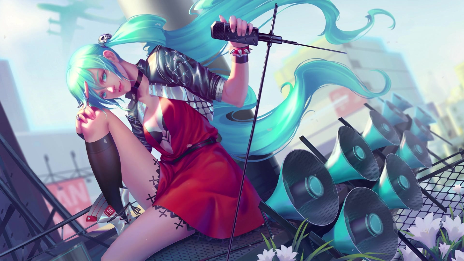 Punk Rock Miku Live Wallpaper