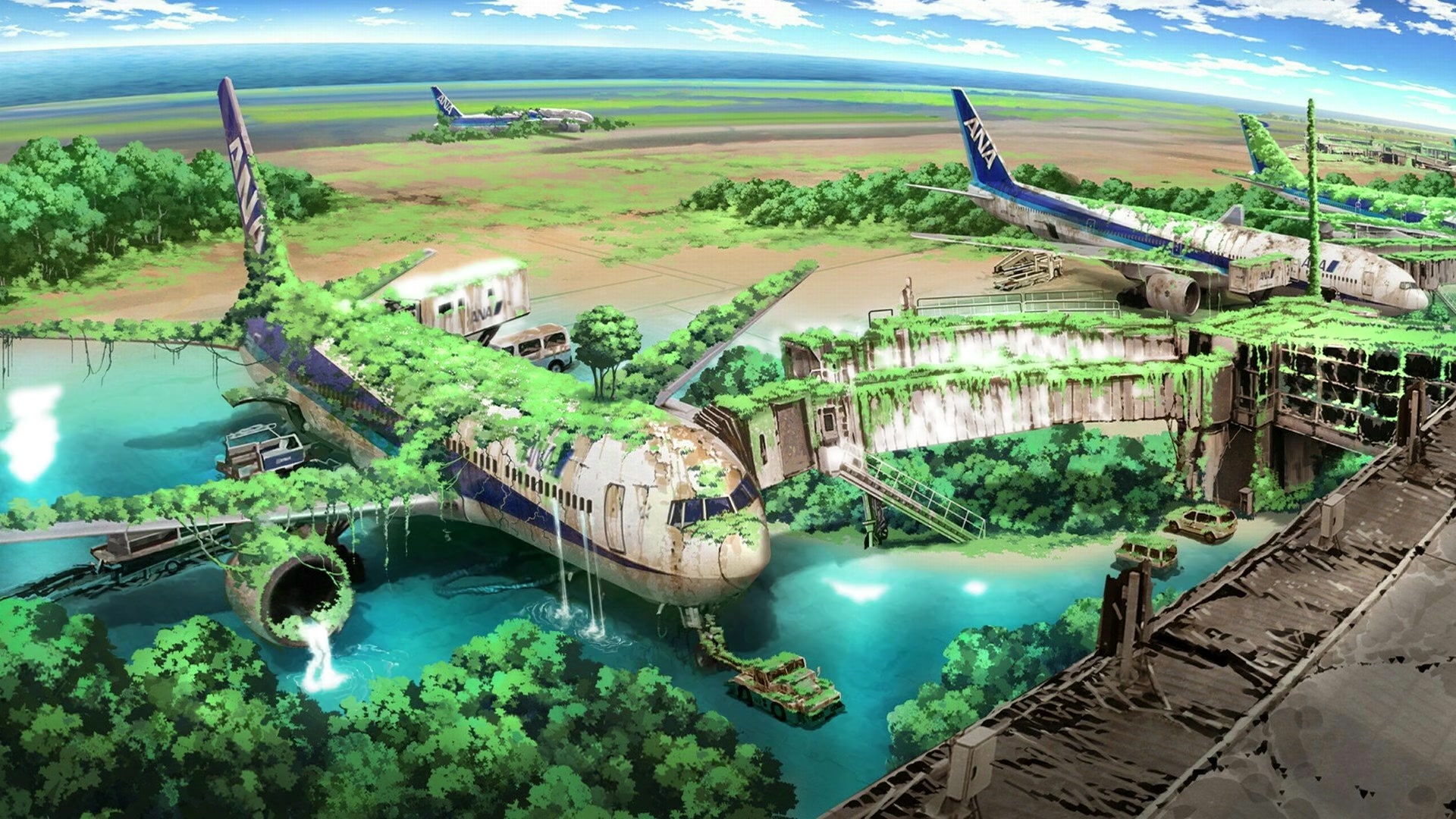 Abandoned Airport Live Wallpaper