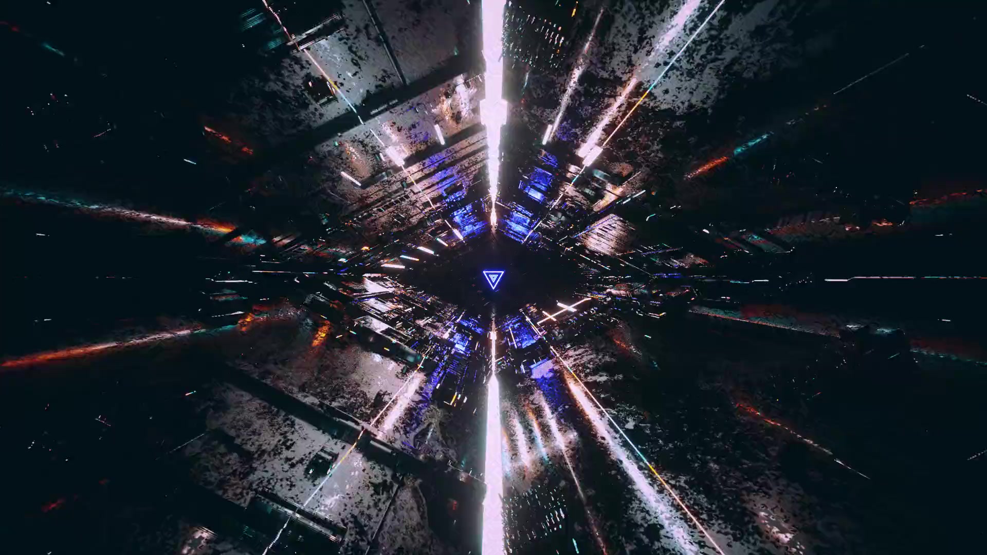 Triangle Tunnel Live Wallpaper