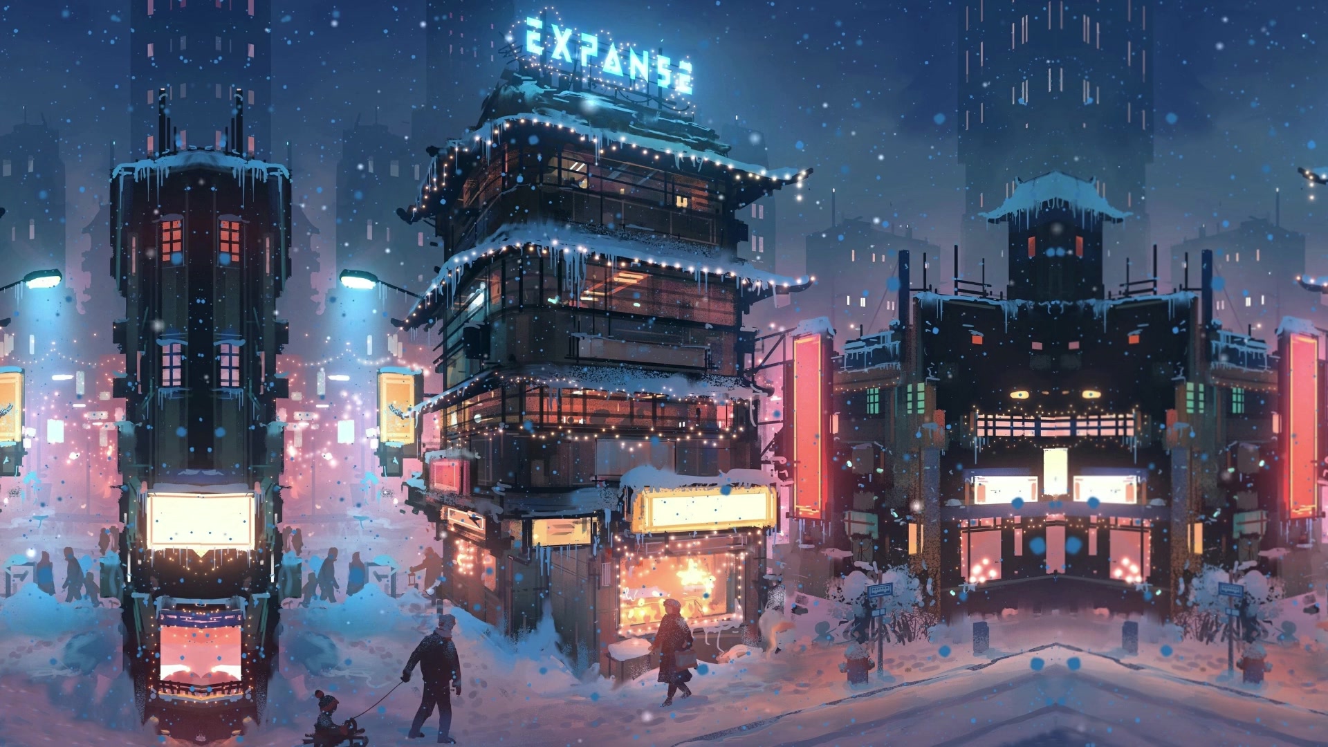 Snow Shop Walk Live Wallpaper
