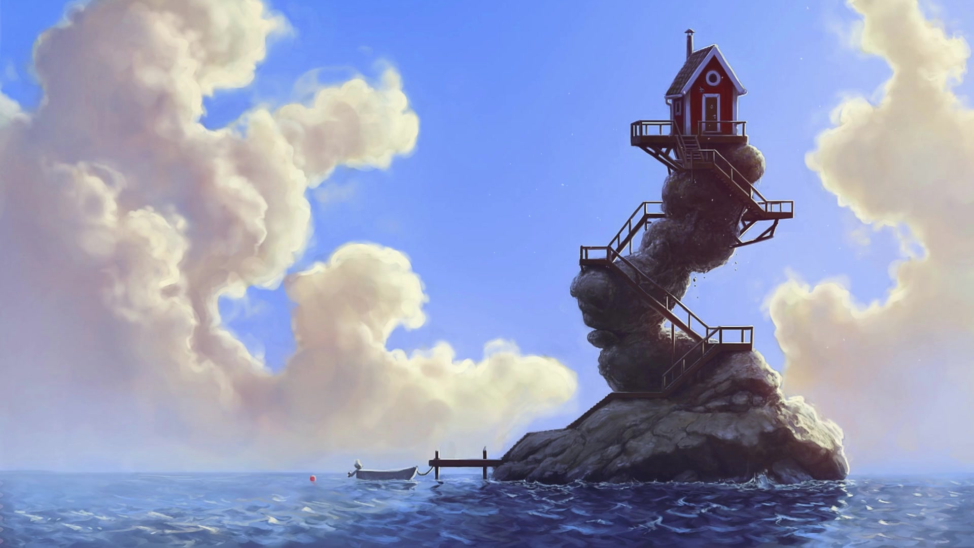 House at Sea Live Wallpaper