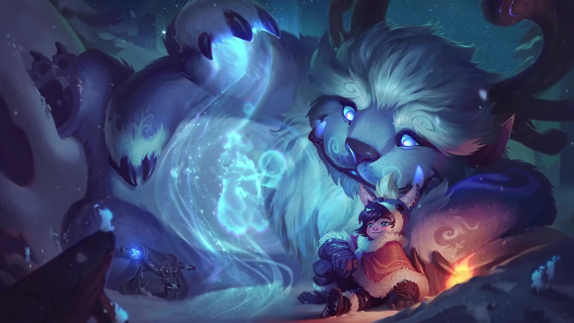 Boy and Yeti LOL Live Wallpaper