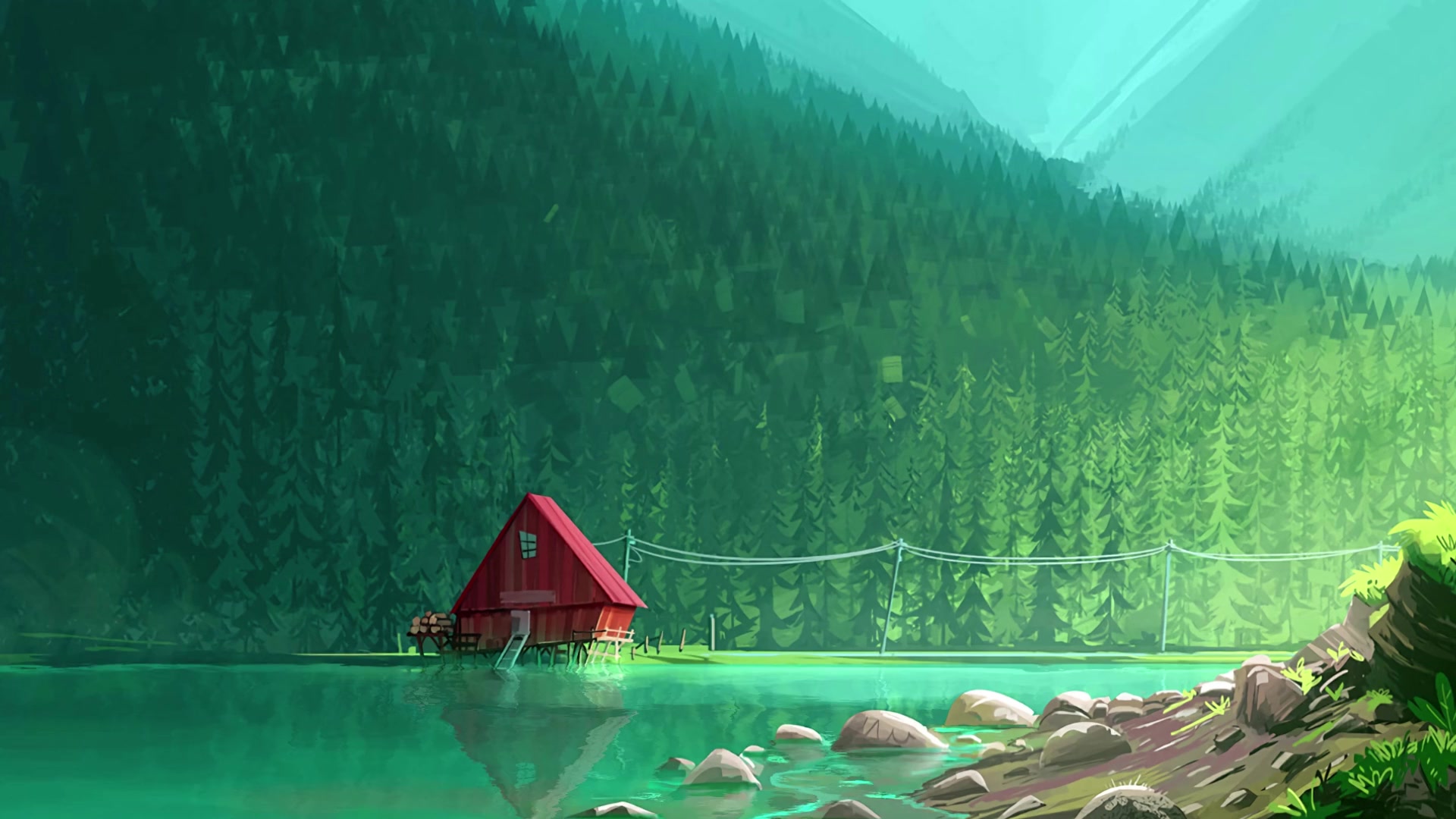 Cute Cabin Live Wallpaper