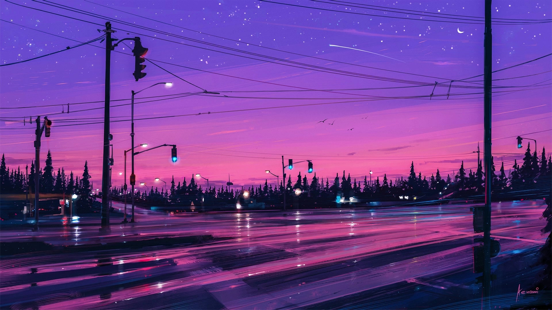 Evening Street Live Wallpaper