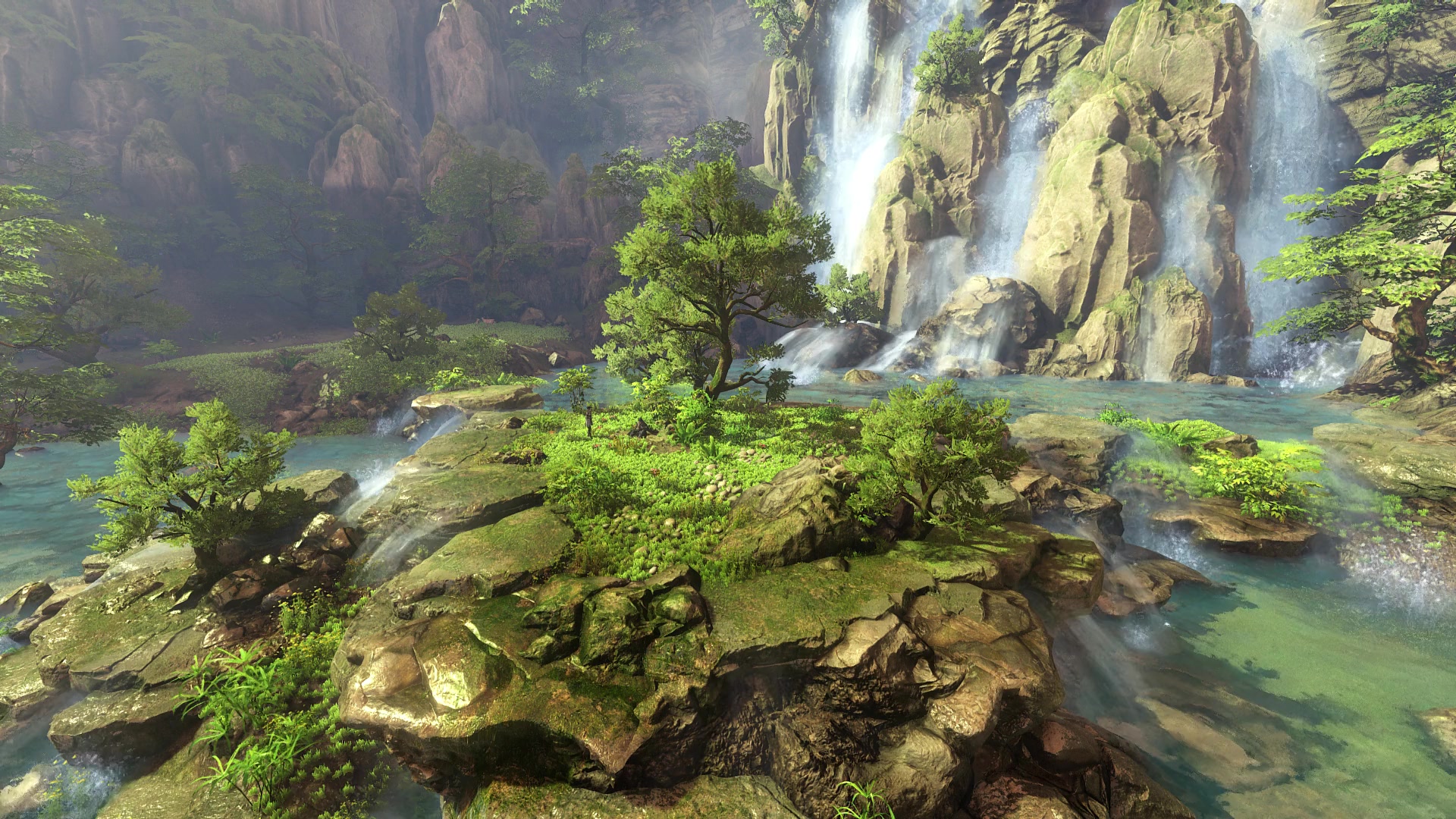Waterfall In The Forest Live Wallpaper