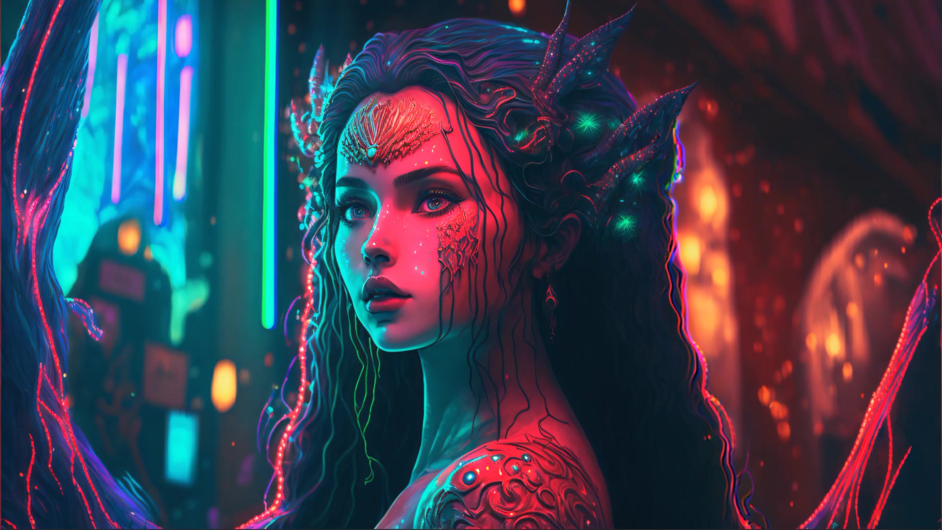 Siren, Fantasy girl Live Wallpaper