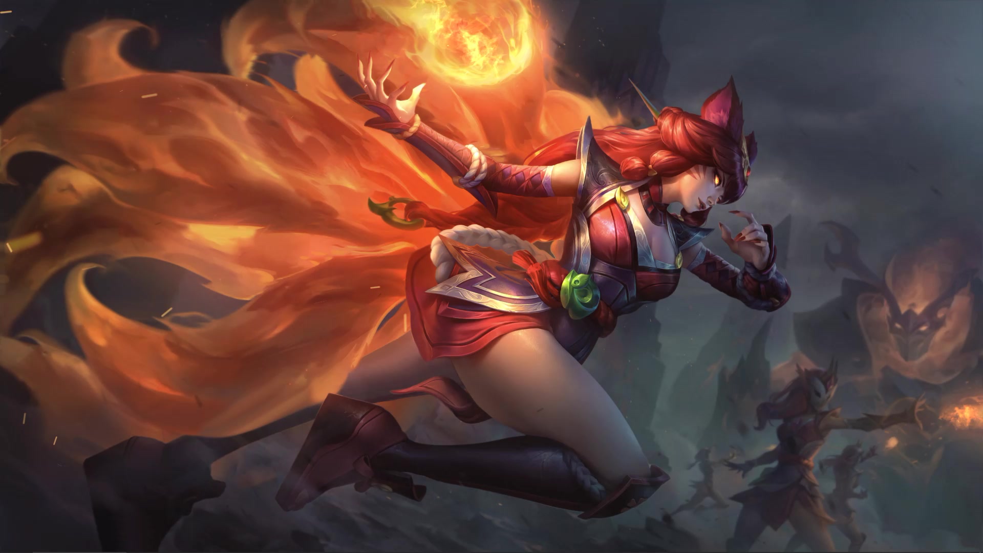 Foxfire Ahri Live Wallpaper