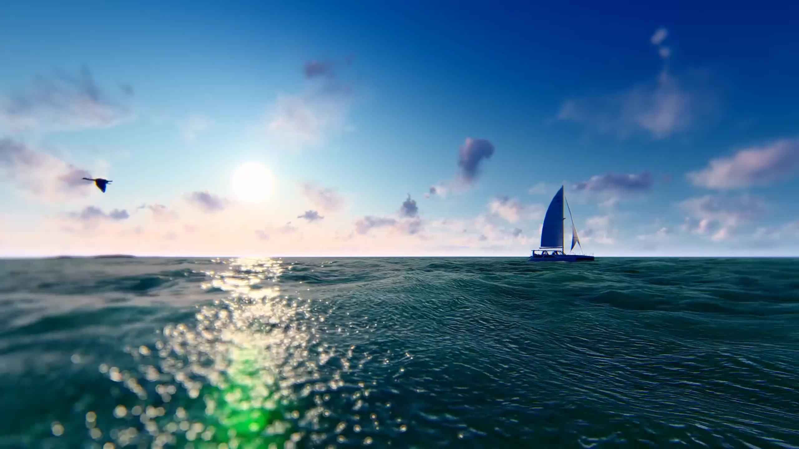 Sailboat Ocean Live Wallpaper