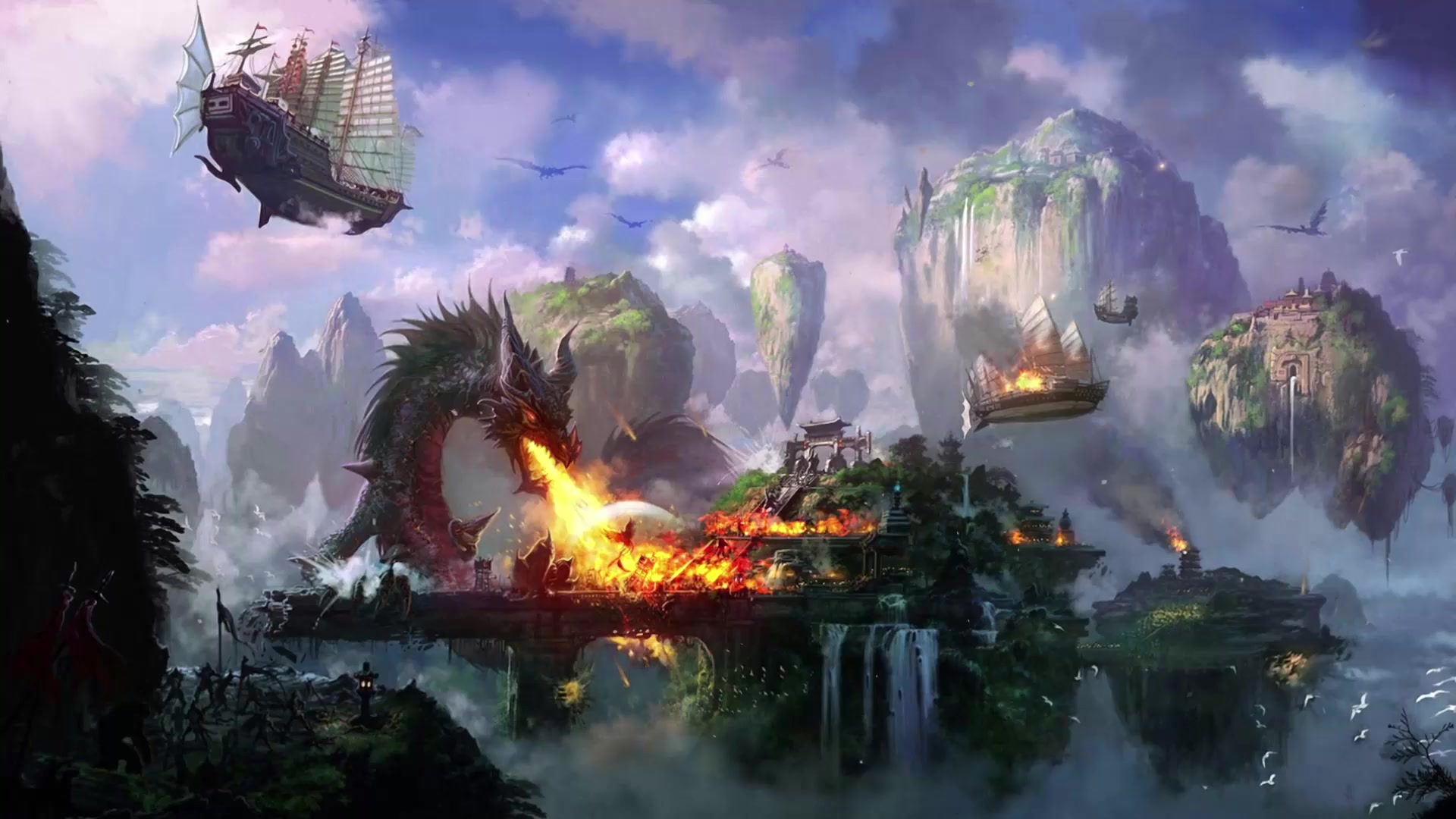 Dragon Rampage, Fantasy Dragon Fire Live Wallpaper