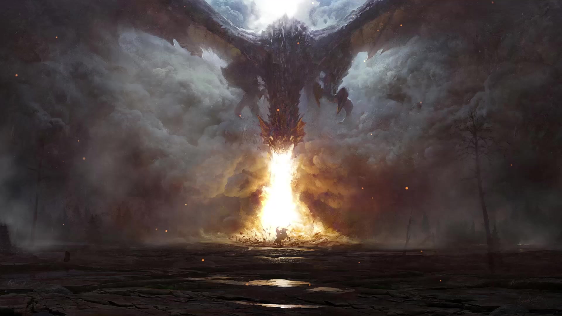 Fire Breathing Dragon Live Wallpaper