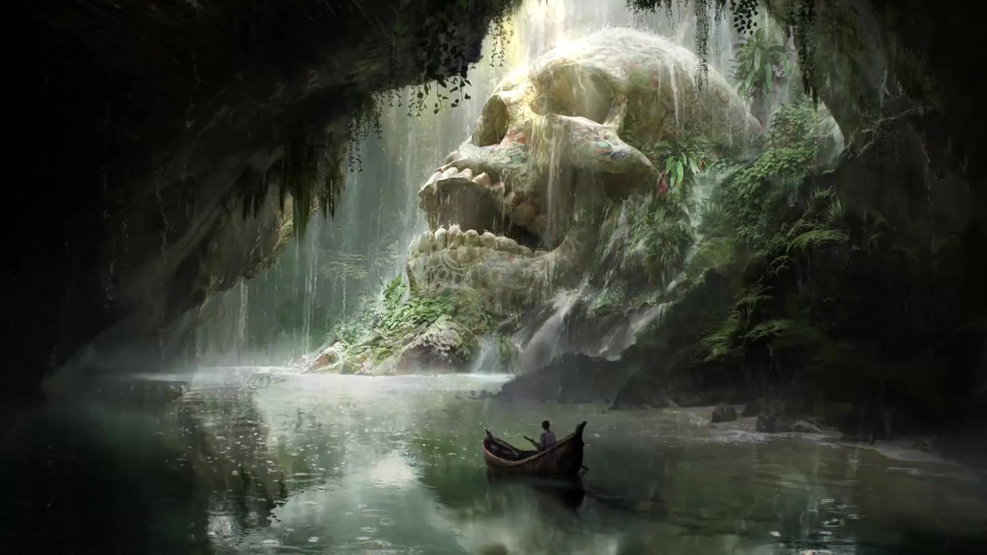 Skull River Live Wallpaper