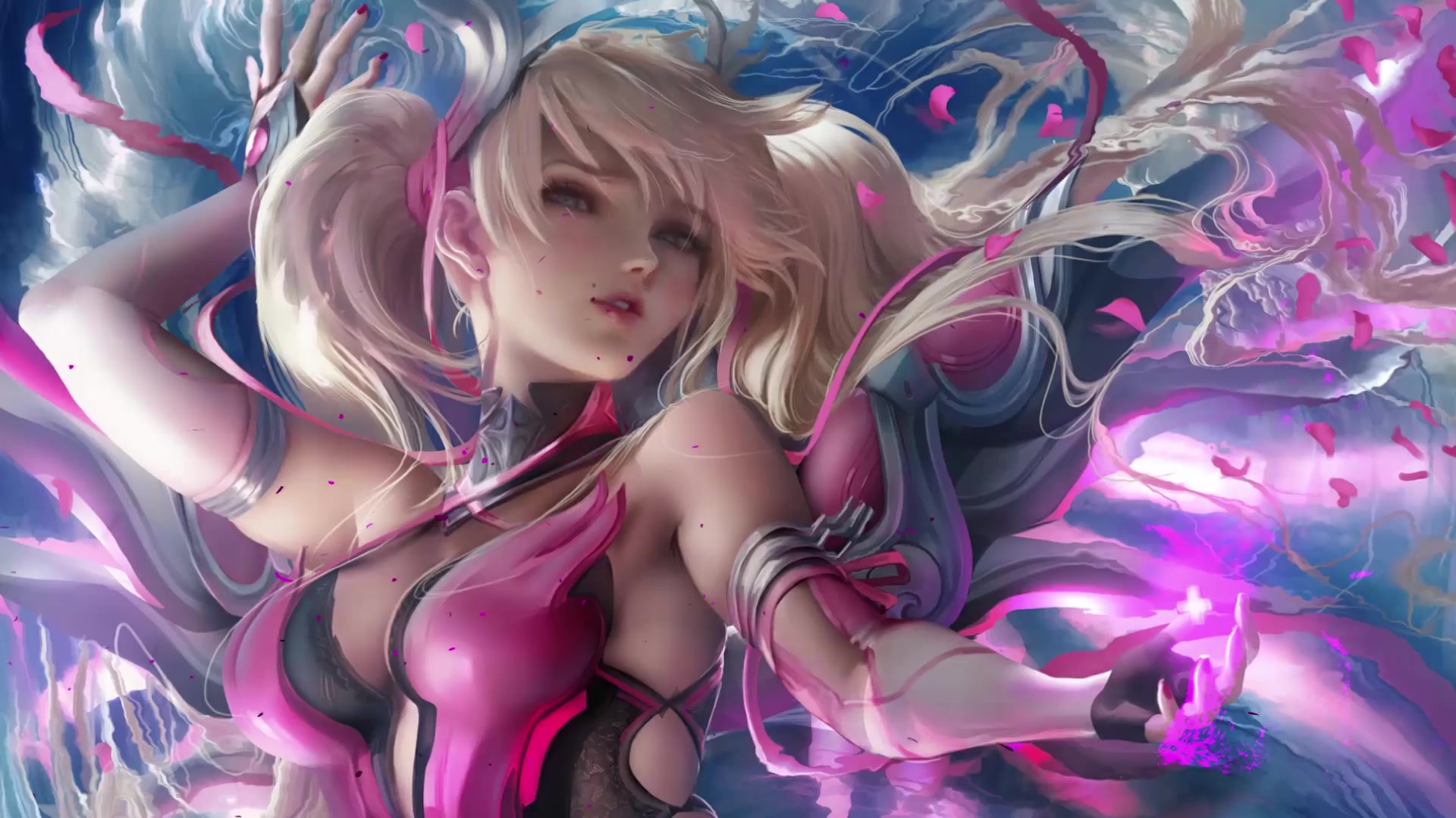 Pink Mercy Pond Live Wallpaper