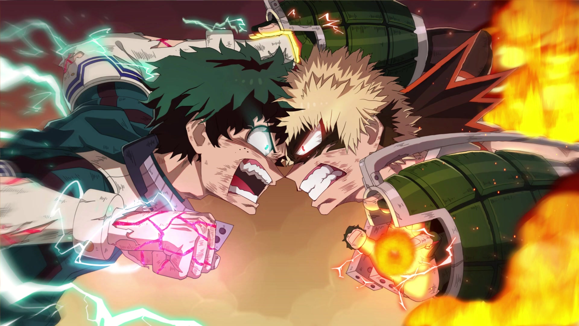 My Hero Academia Midoriya vs Bakugo Live Wallpaper