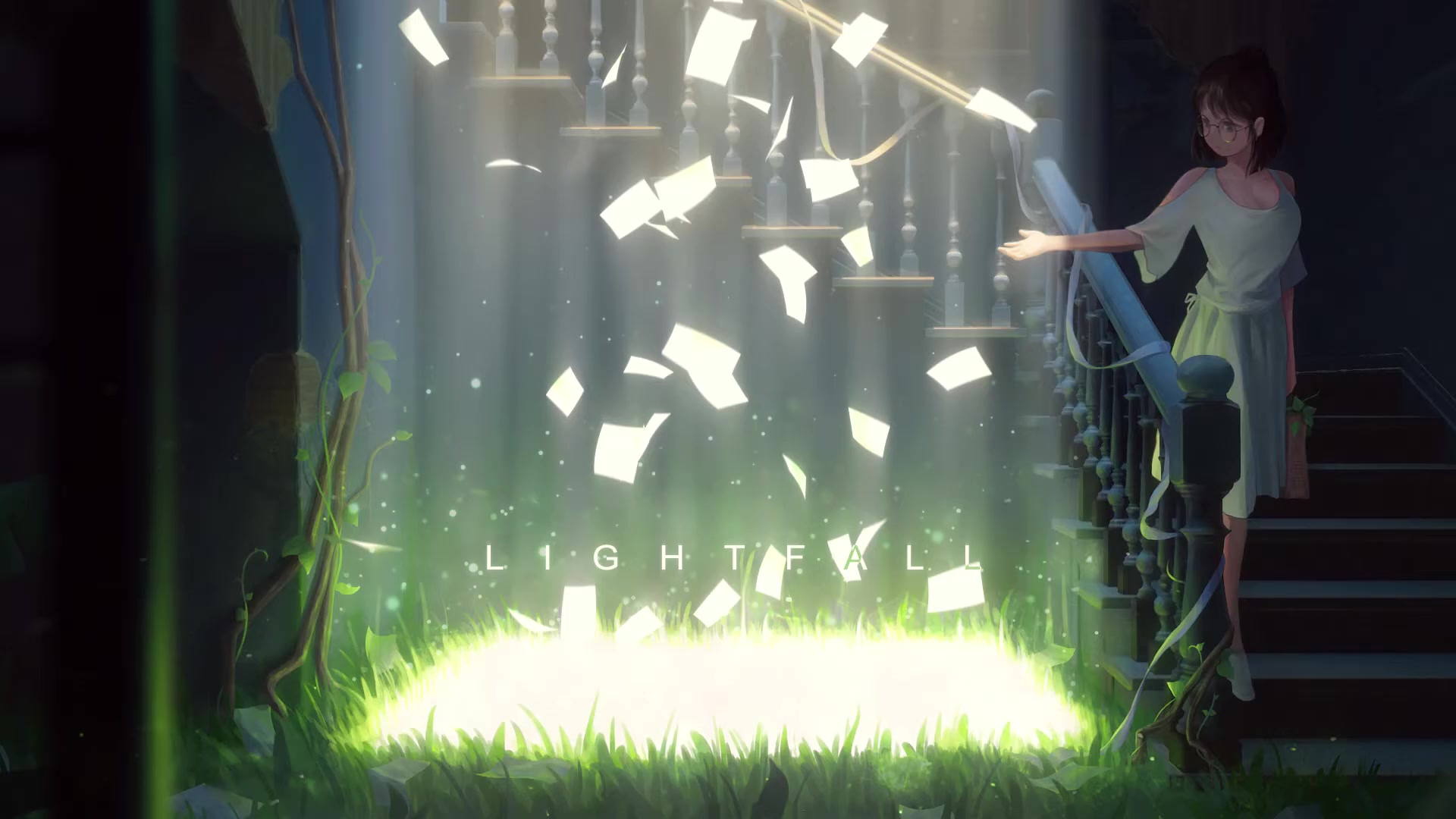 Paper Lightfall Anime Girl Live Wallpaper