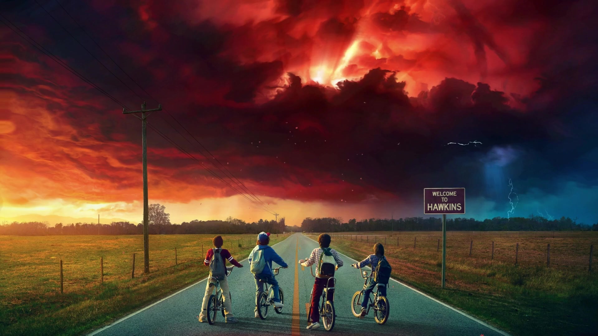 Stranger Things Clouds Live Wallpaper