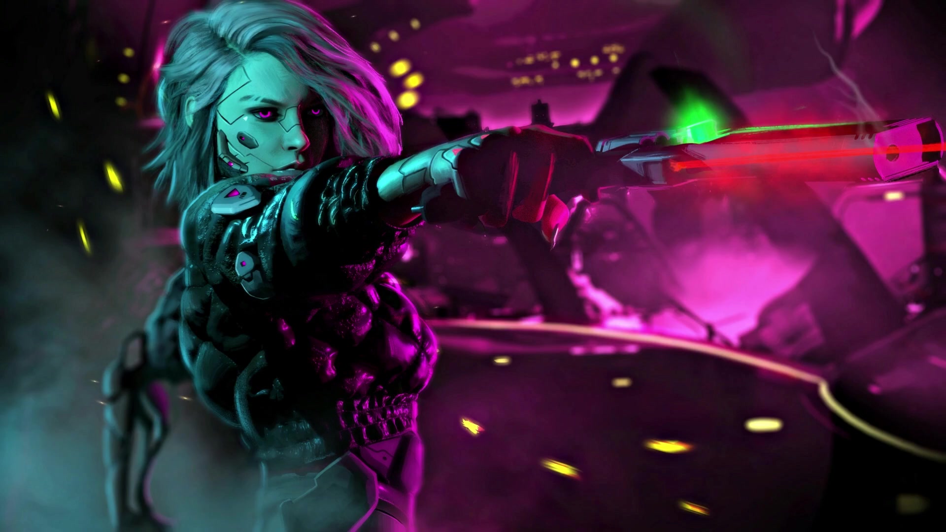 Cyber Punk Cyborg Girl 4k Live Wallpaper