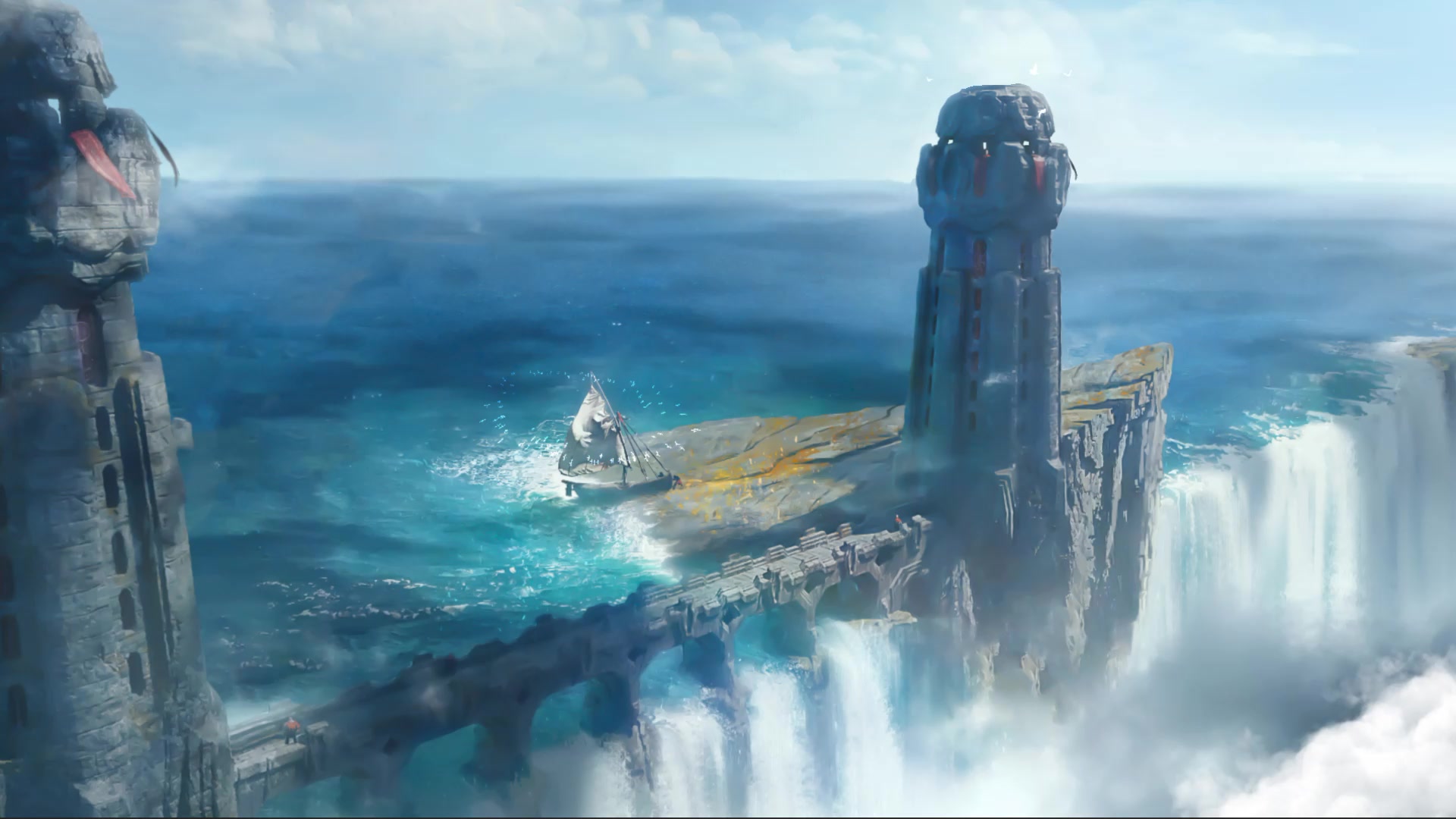 Watchers of The Eternal Falls Live Wallpaper
