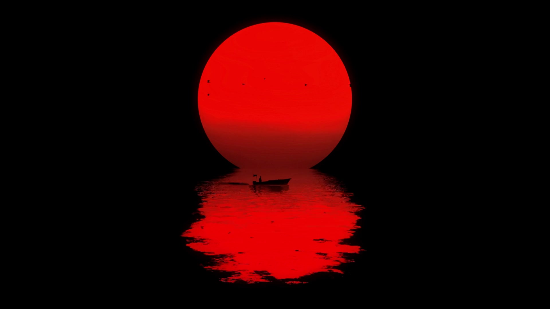 Sunset Boat Live Wallpaper