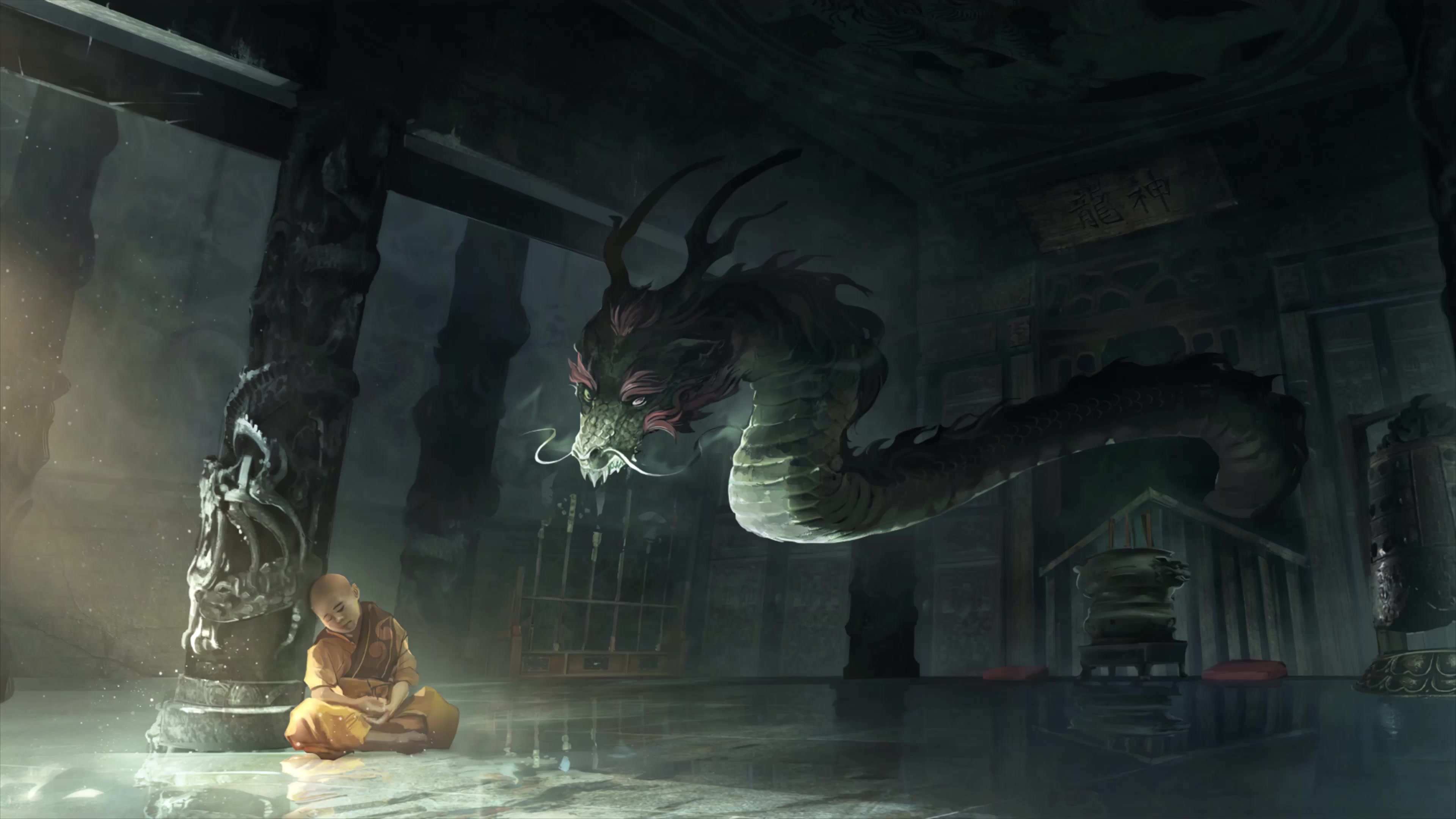 Temple Of Dragon 4K Live Wallpaper