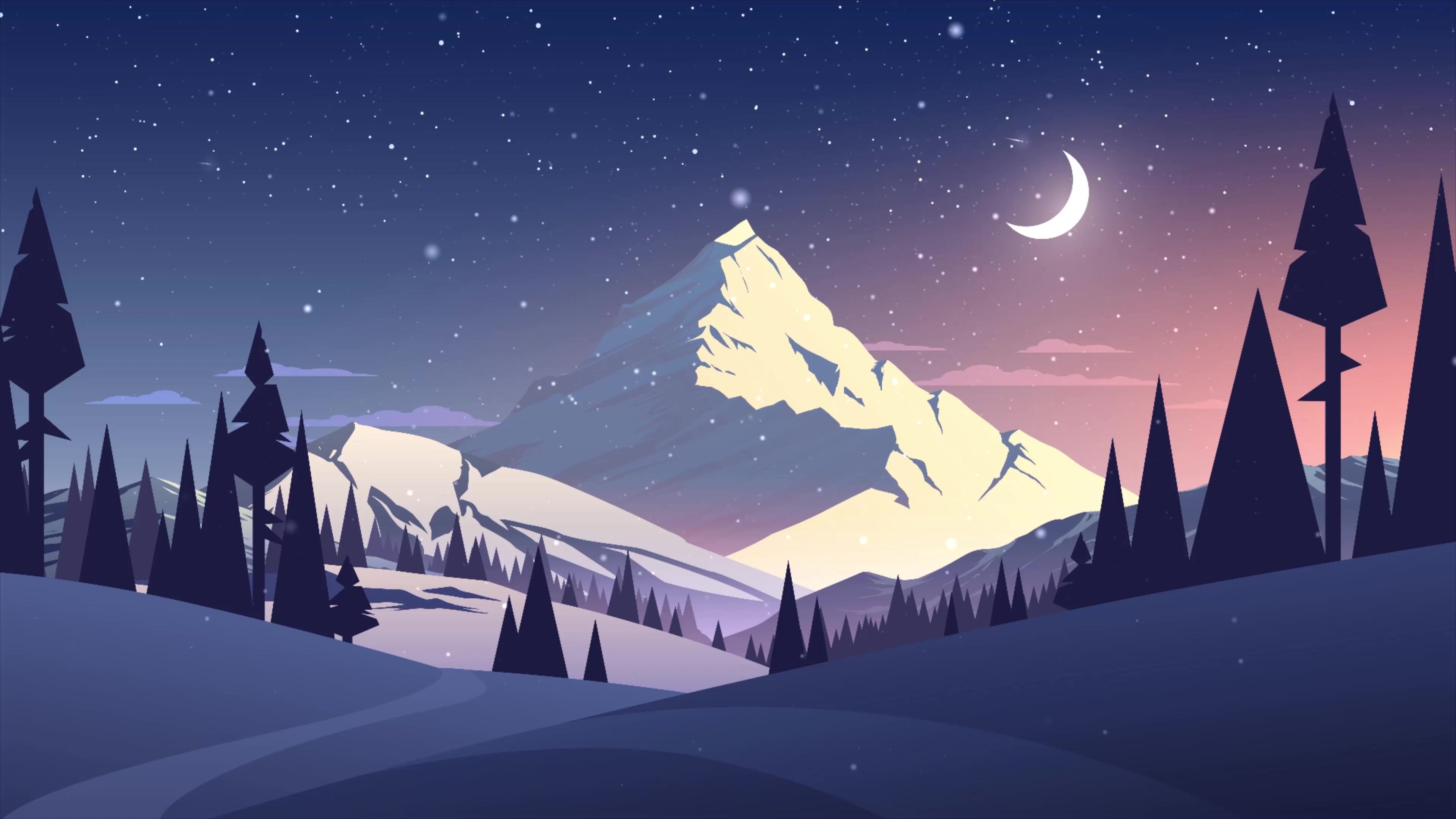 Snow Mountain 4K Live Wallpaper