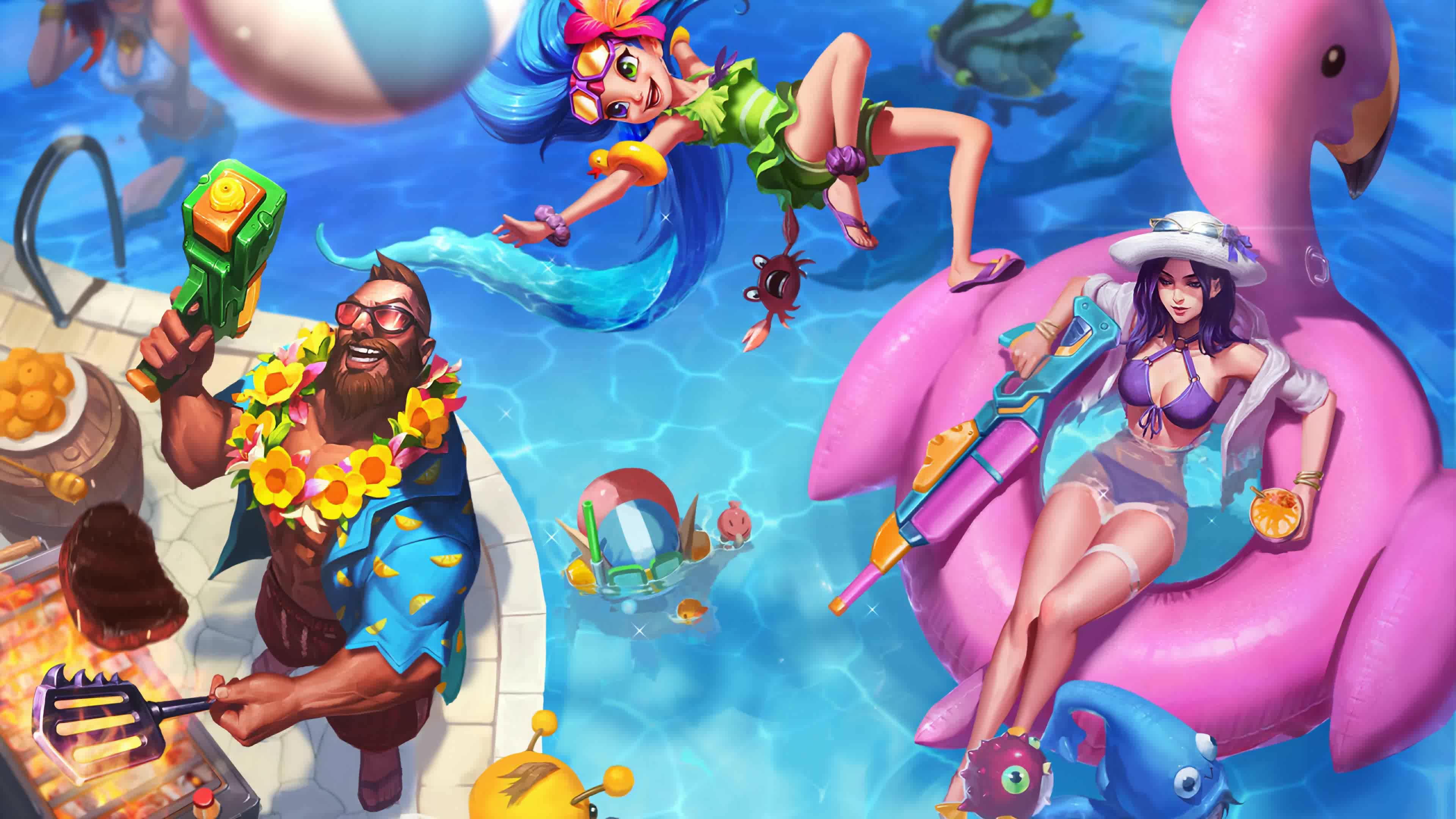 Poolparty Group 4K Live Wallpaper