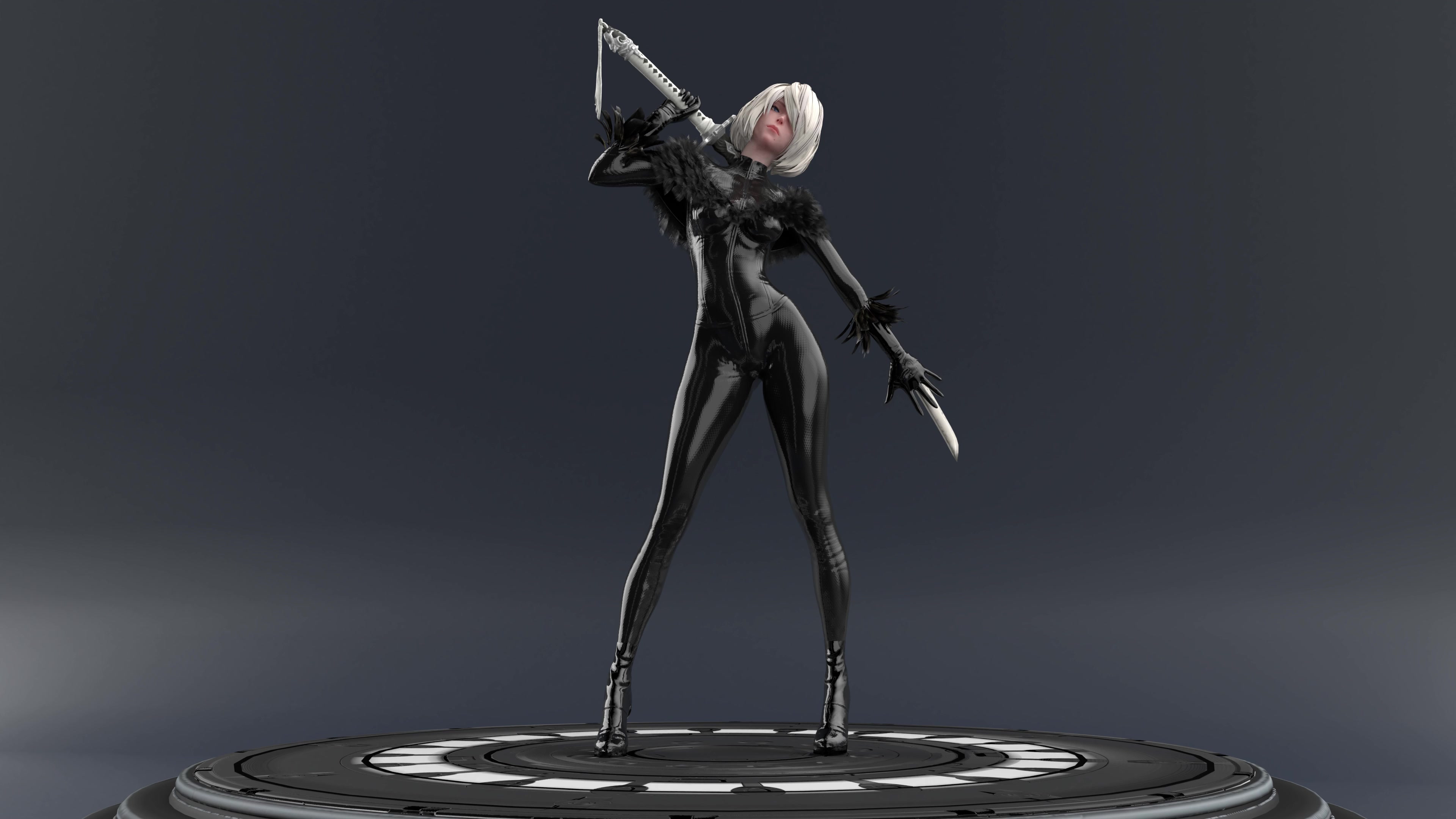 2B Bodysuit 4K Live Wallpaper