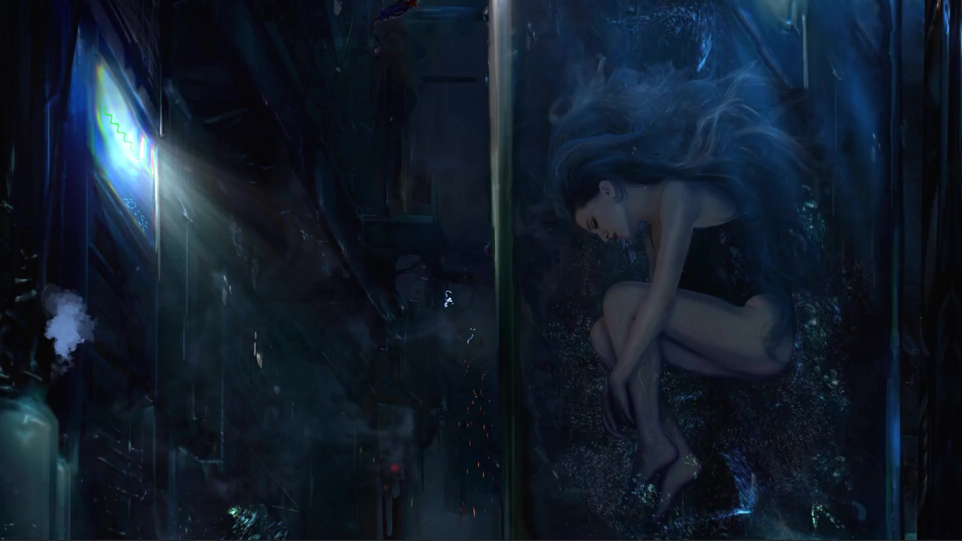 Synthetic Girl Live Wallpaper